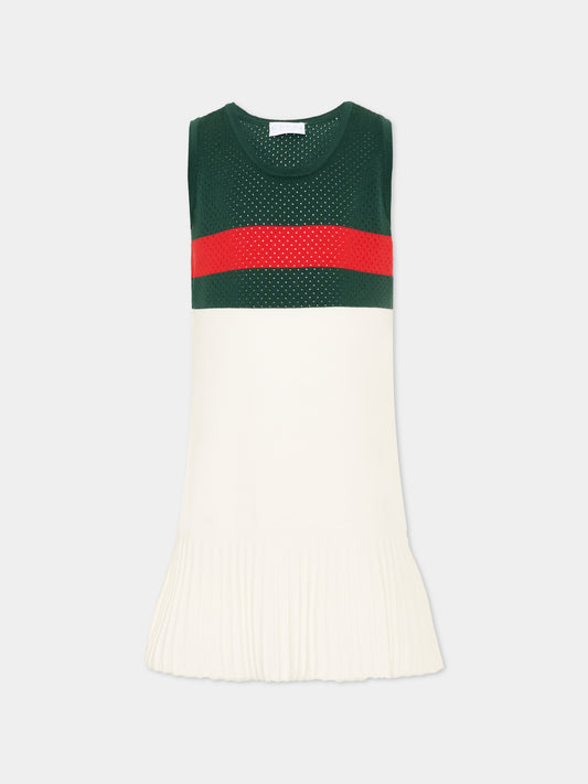 Vestito multicolor per bambina color block