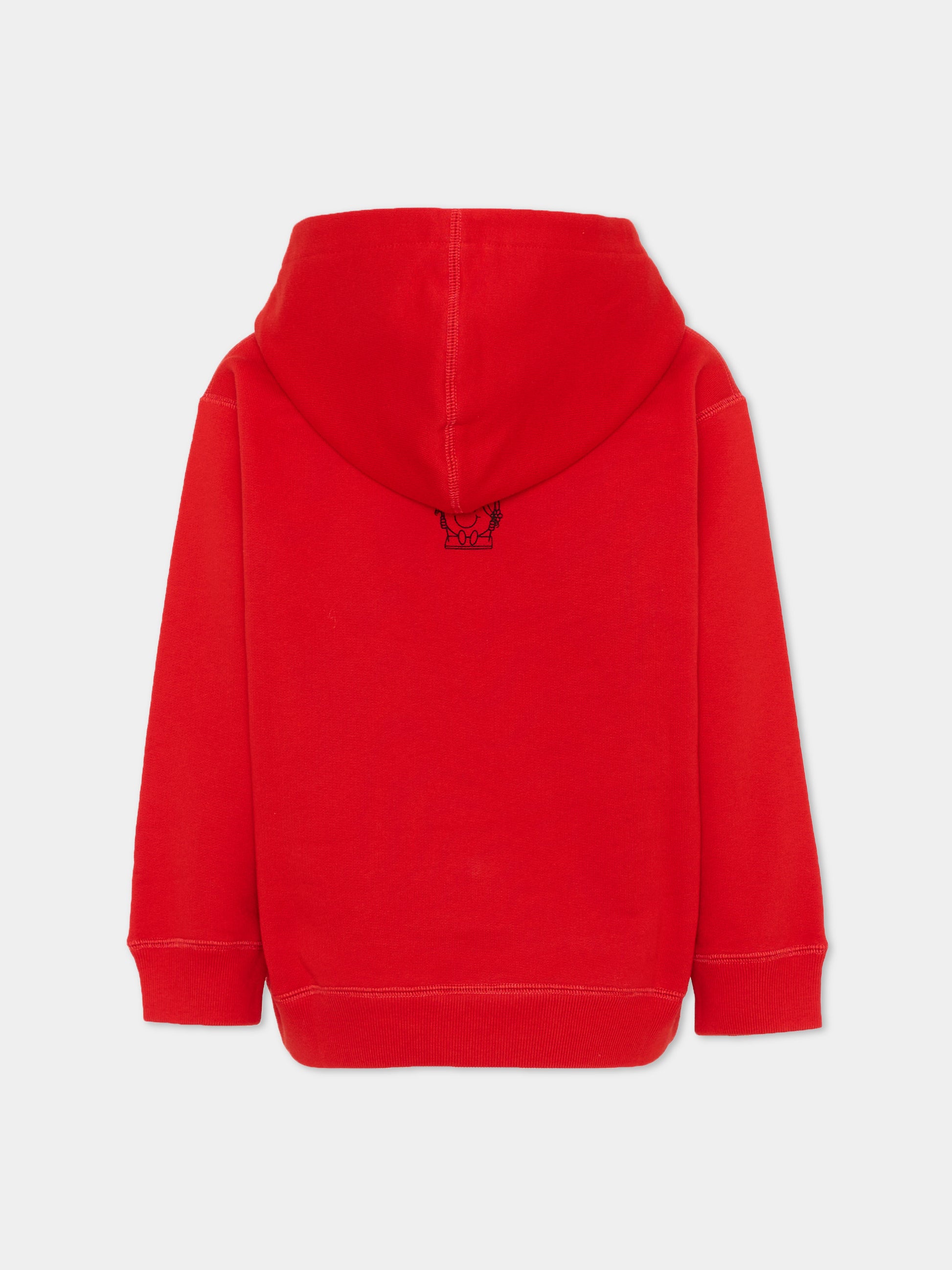 Felpa rossa con cappuccio per bambina,Gucci Kids,857454 XJHRA 6178