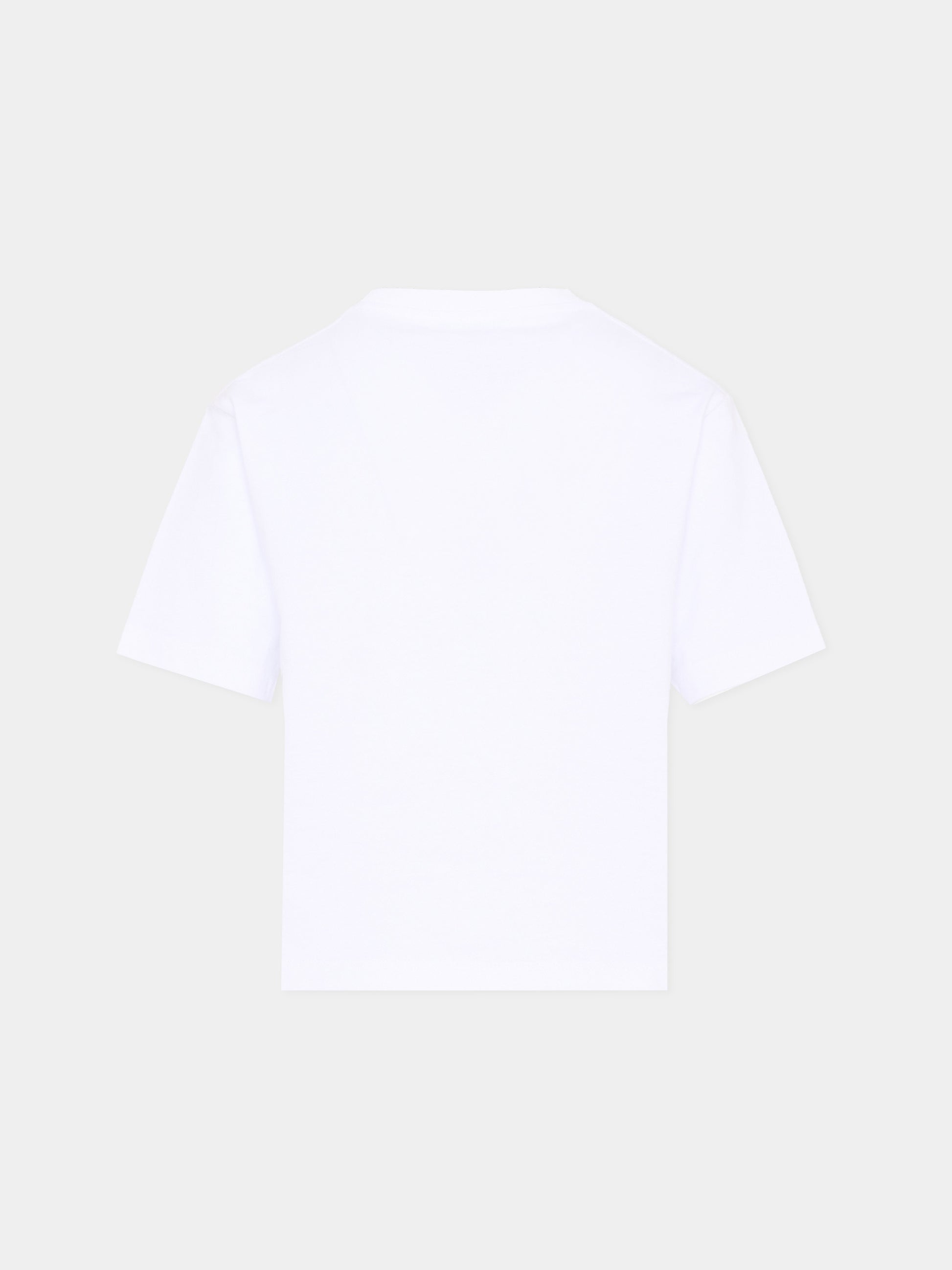 T Shirt bianca per bambini con logo,Gucci Kids,855551 XJHO7 9060