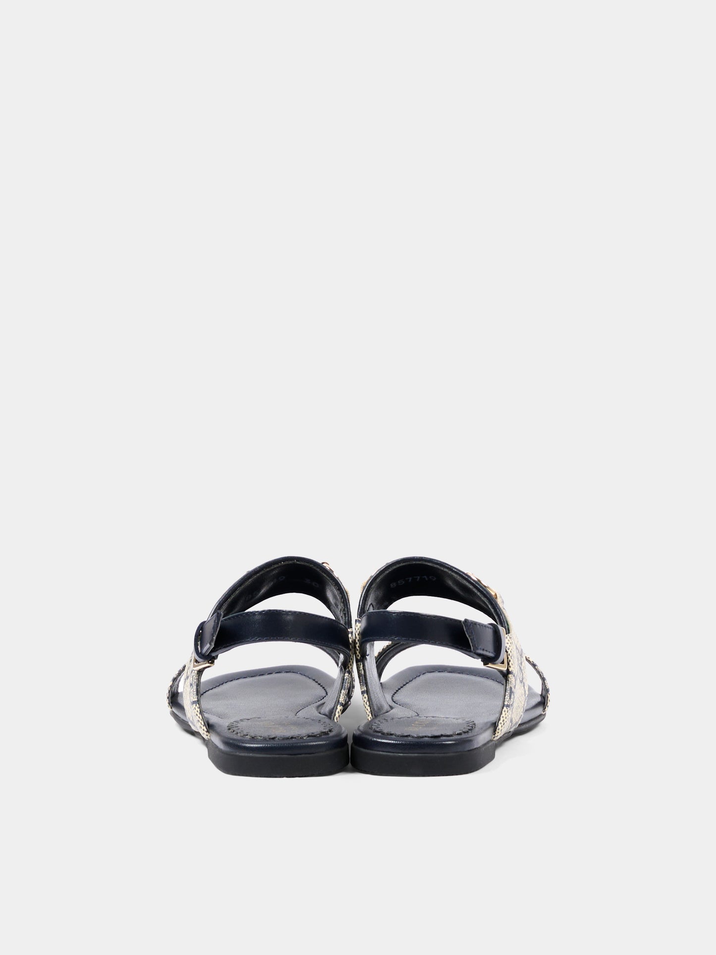 Sandalo blu per bambina con GG Supreme,Gucci Kids,857719 FAFM7 4061
