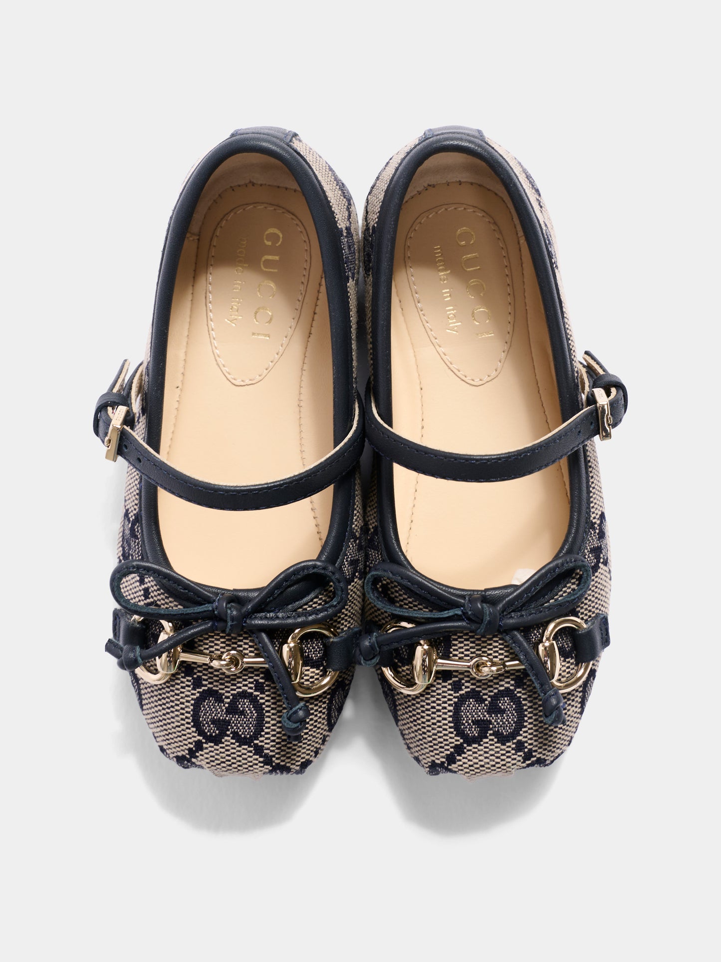 Ballerine beige per bambina con monogram,Gucci Kids,856589 HWK20 4041