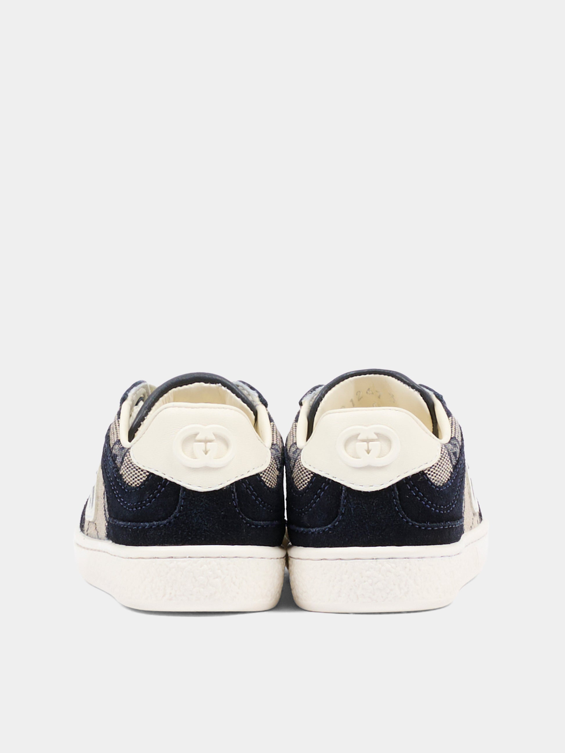 Sneakers G74 blu per neonati e bambini con GG,Gucci Kids,812673 AAE2T 4056