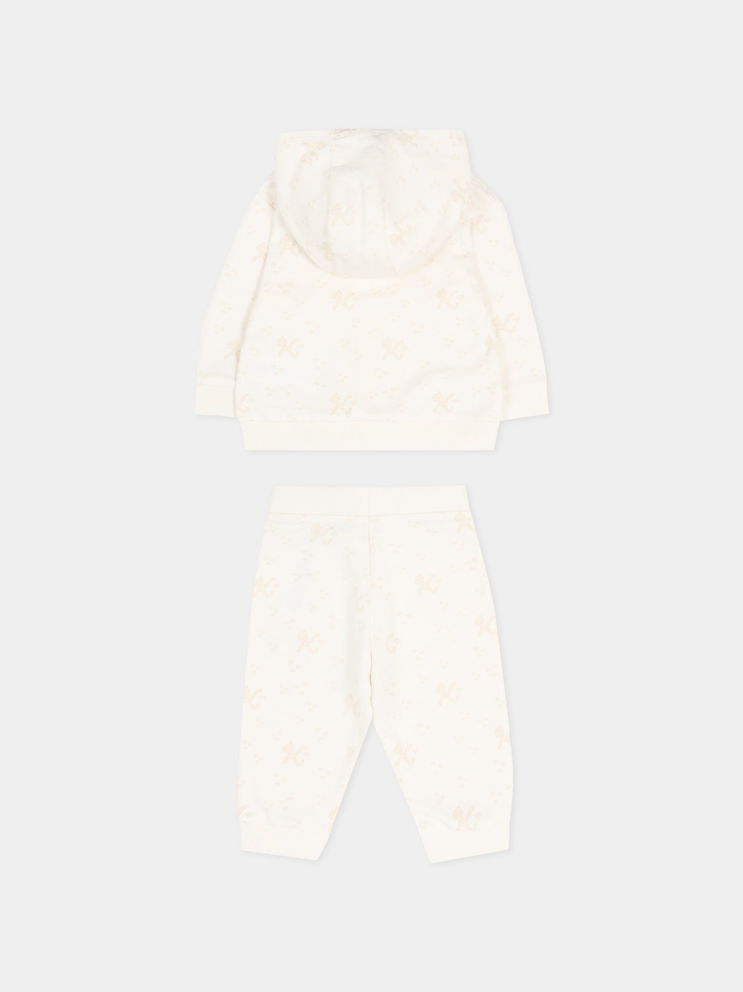 Completo sportivo avorio con logo Tiger,Kenzo Kids,K61617 117