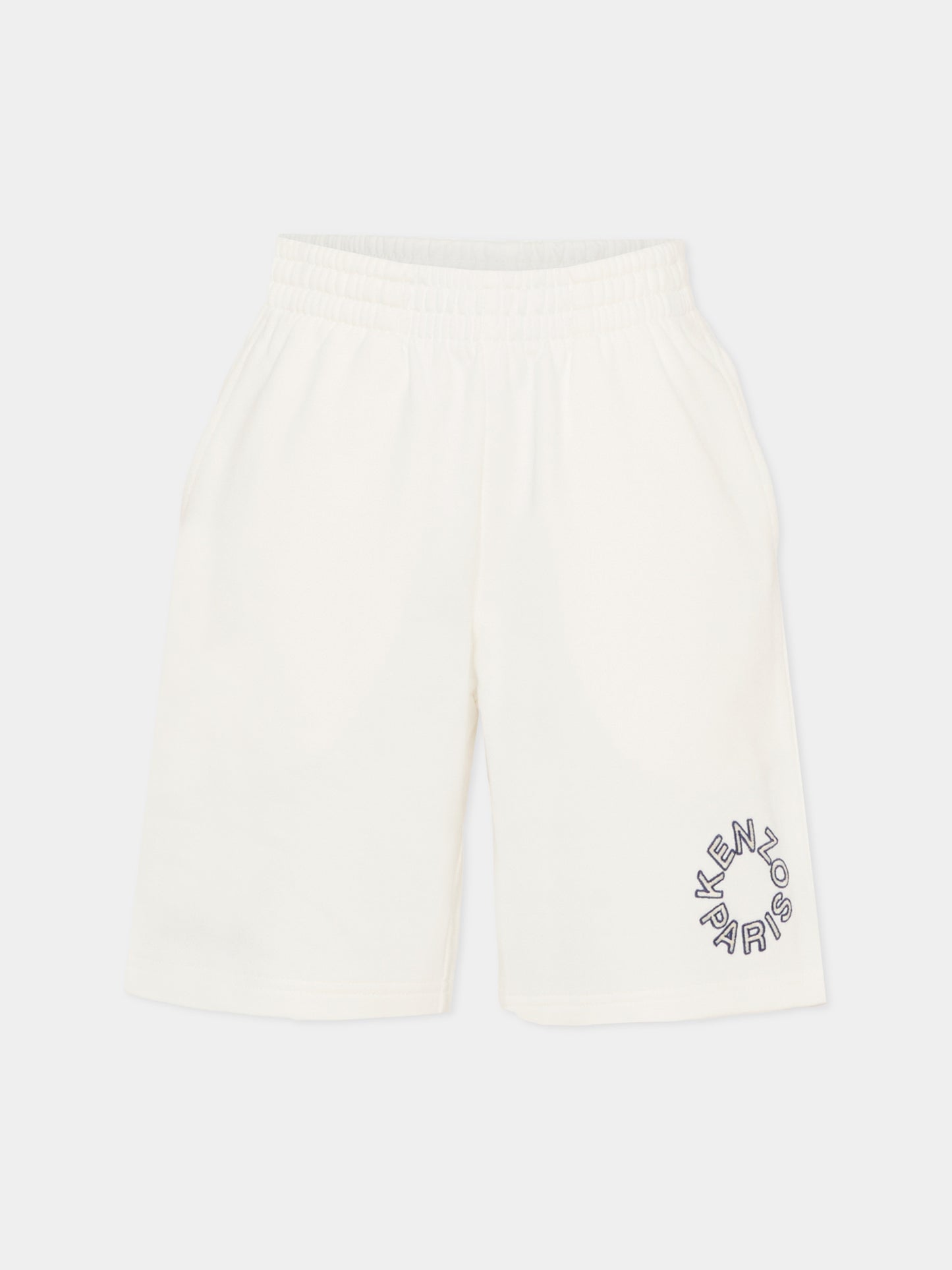 Shorts neri per bambina con papavero,Kenzo Kids,K61696 117