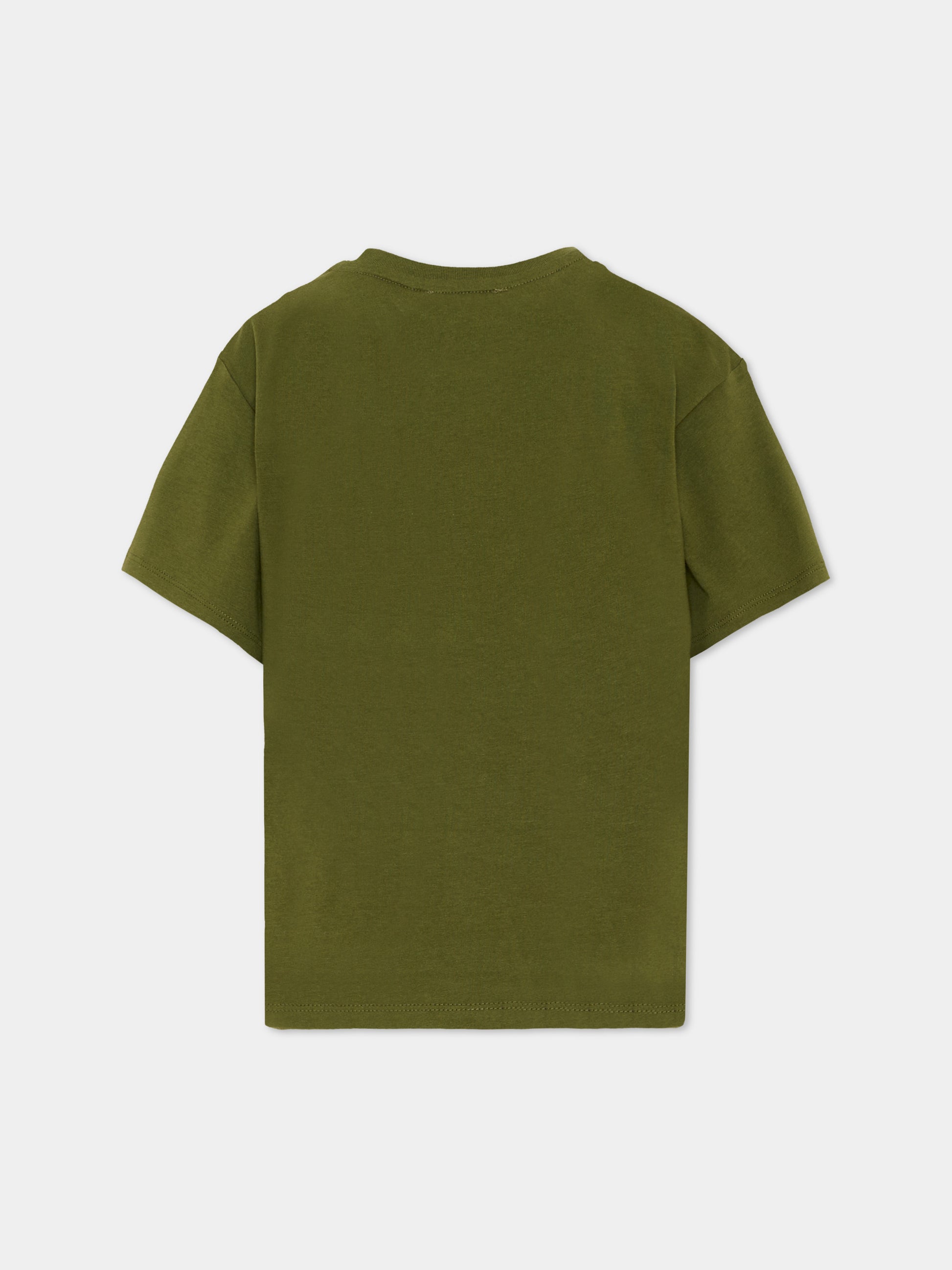 T-Shirt verde con elefante Kenzo per bambina,Kenzo Kids,K61803 64B