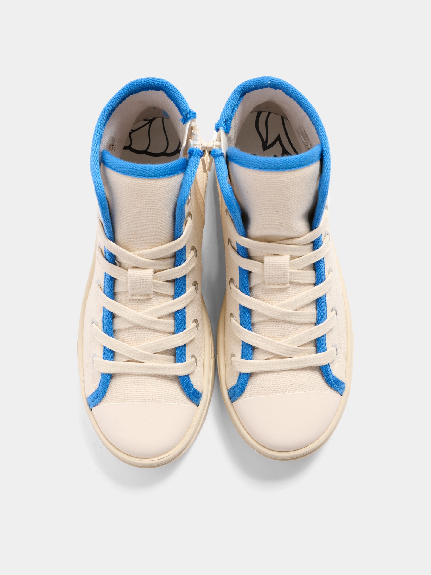 Sneakers beige per bambini con logo,Kenzo Kids,K61821 208