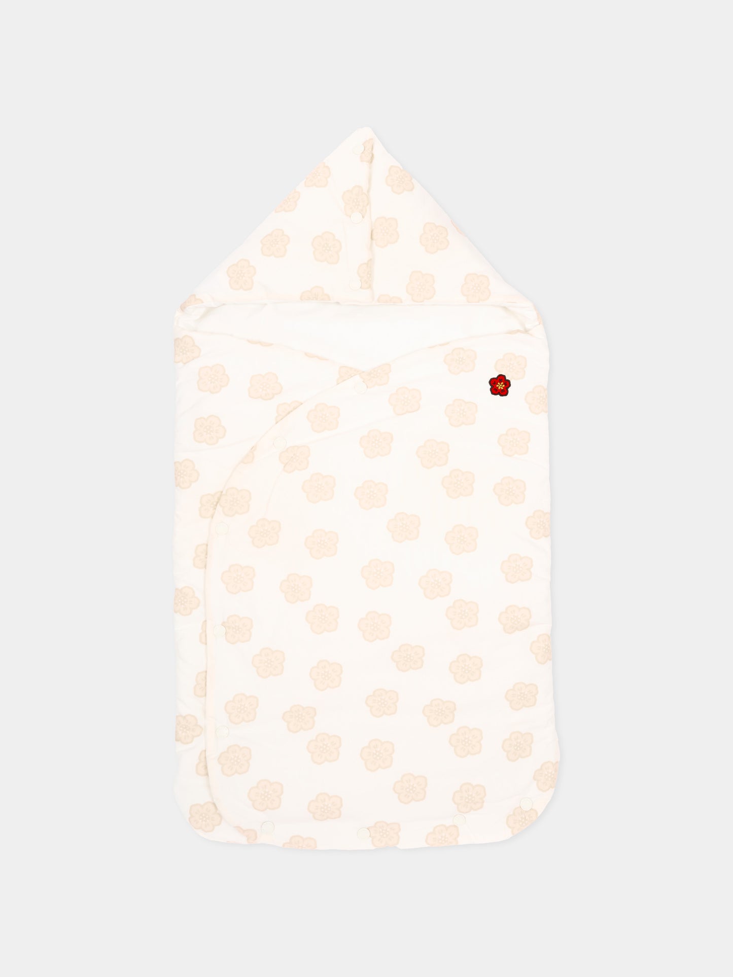 Sacco nanna bianco per neonati con fiori Boke,Kenzo Kids,K61825 117