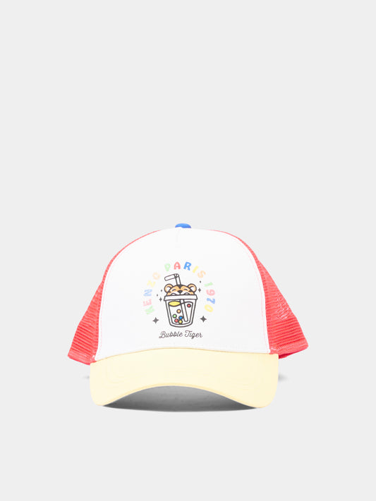 Cappello multicolor per bambini con logo,Kenzo Kids,K61833 117