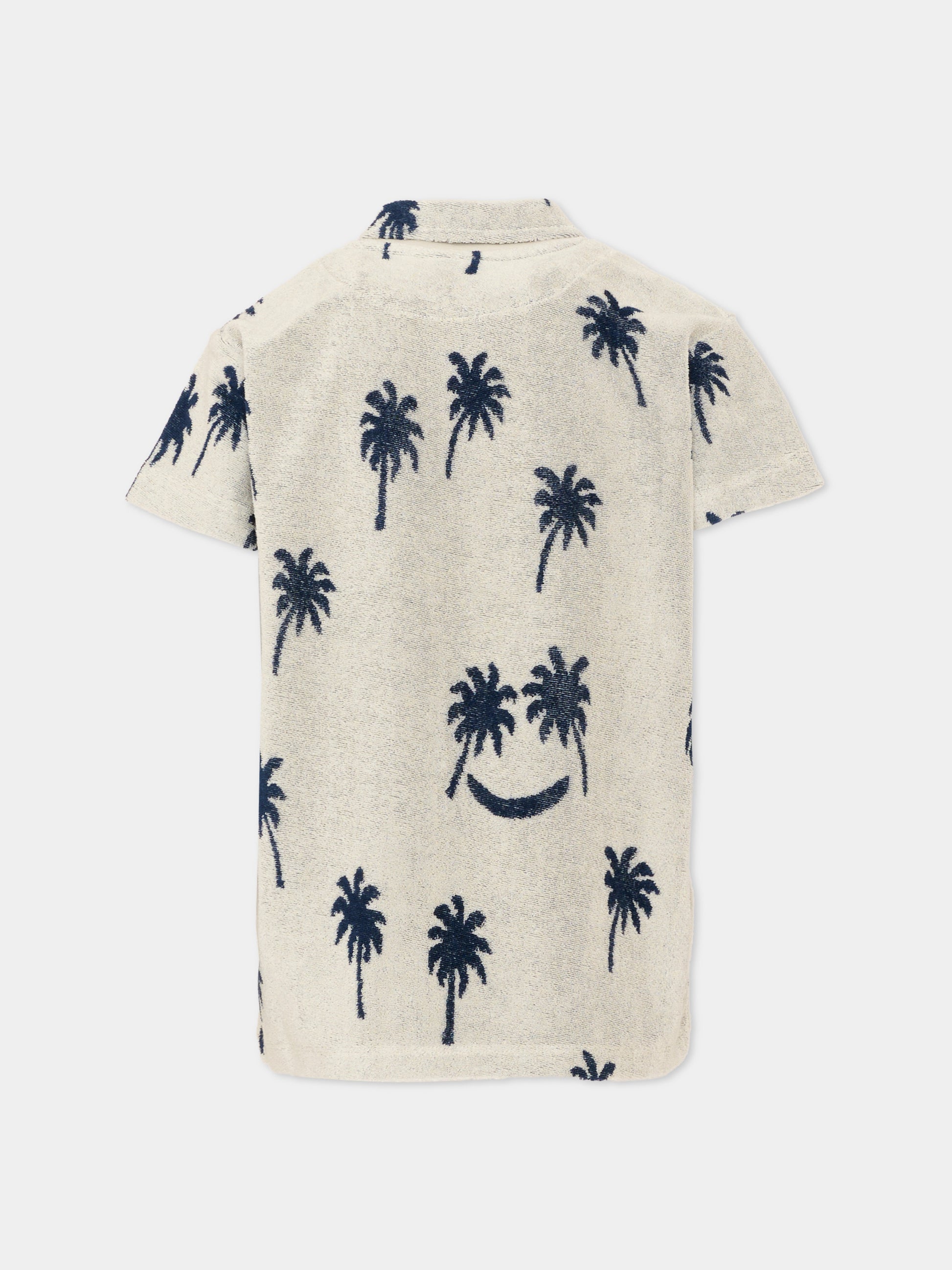 Polo grigia Randel per bambino con palme,Molo,1S26A207 9519