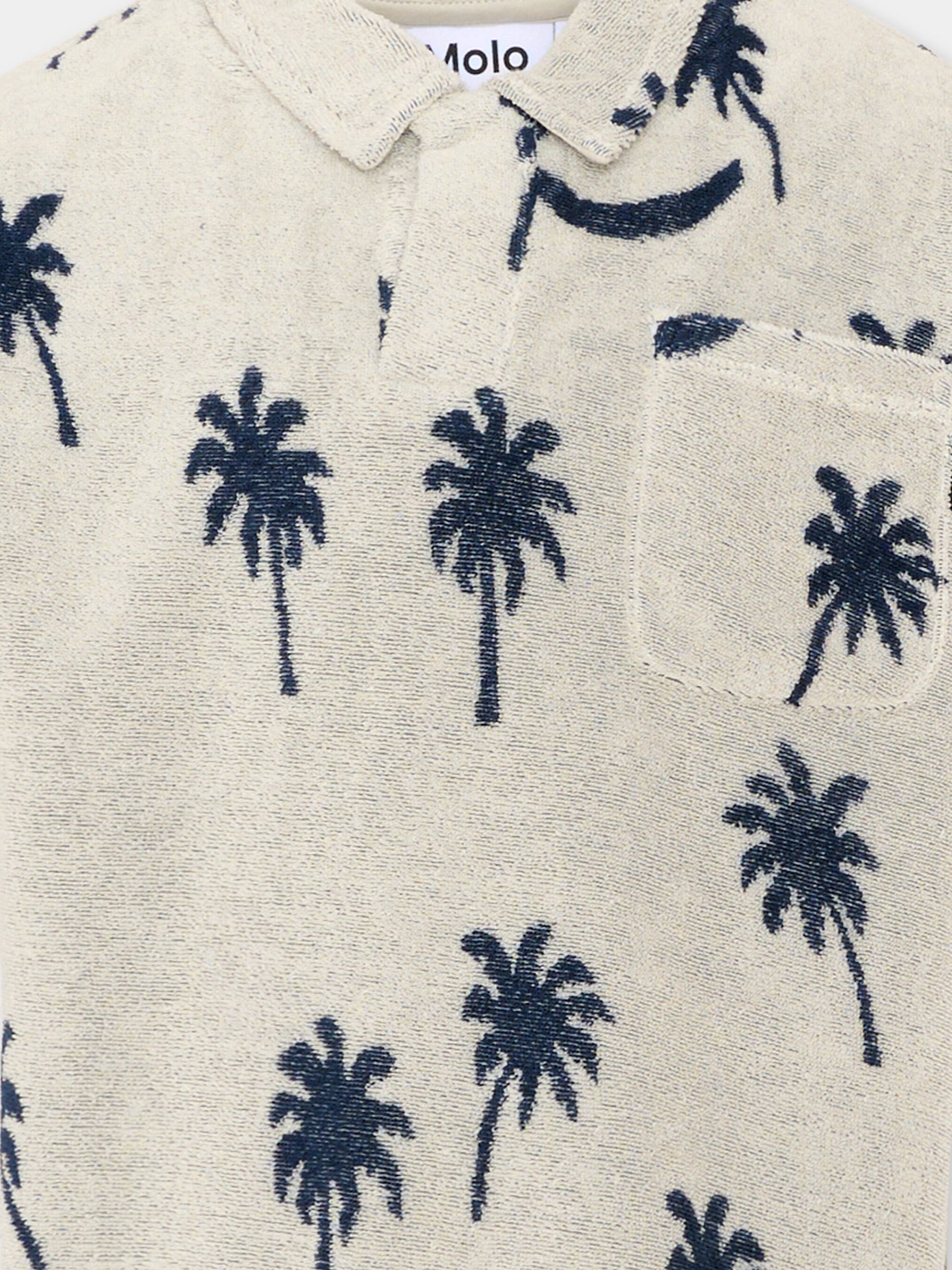 Polo grigia Randel per bambino con palme,Molo,1S26A207 9519