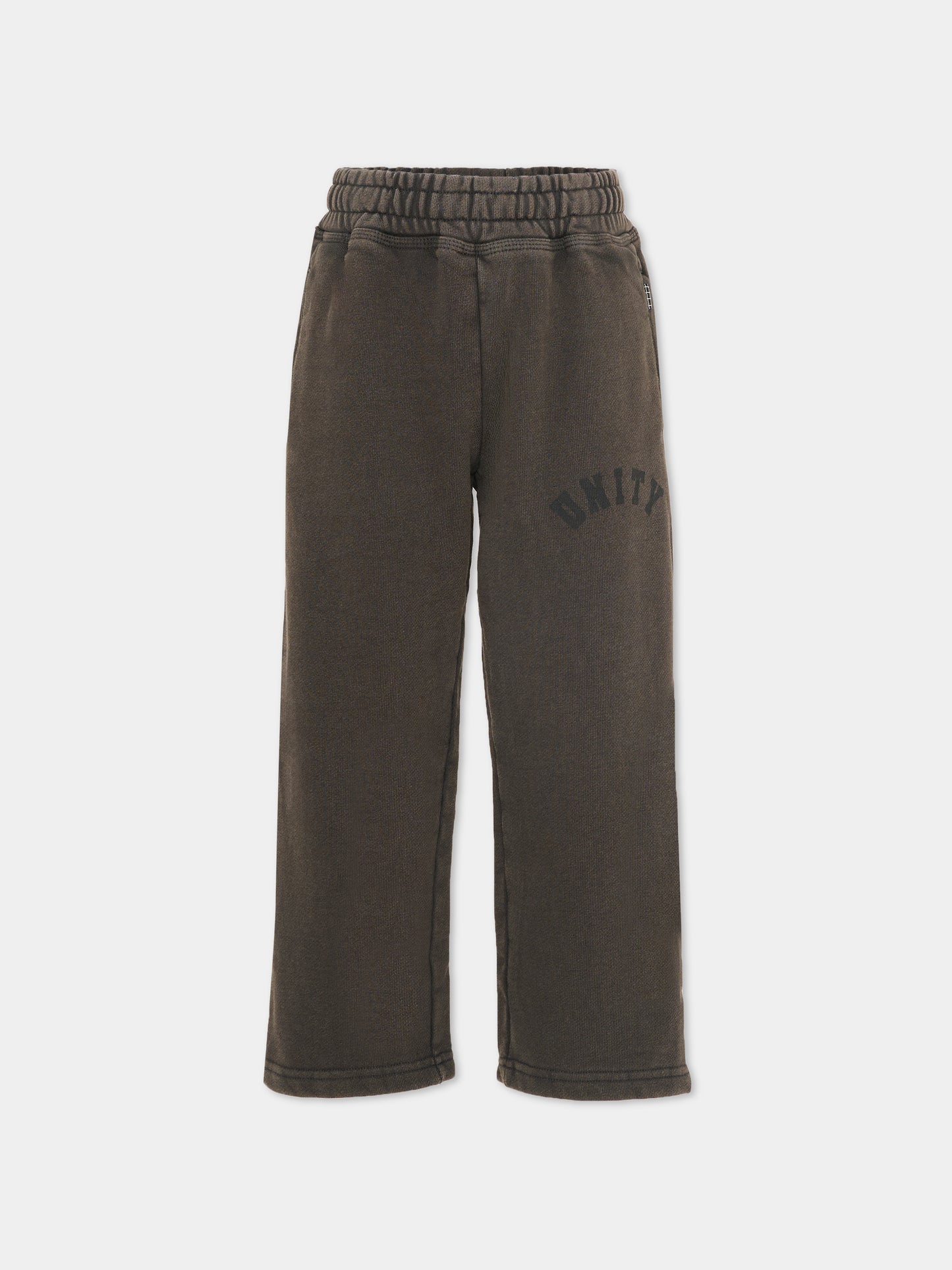 Pantaloni Adri grigi per bambini con scritta,Molo,1S26I201 5619