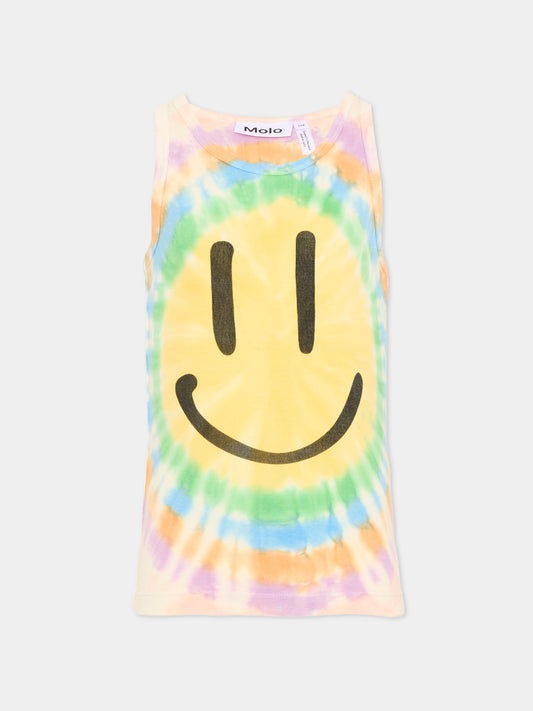 Canotta multicolor Rosie per bambina tie-dye,Molo,2S26A113 9852