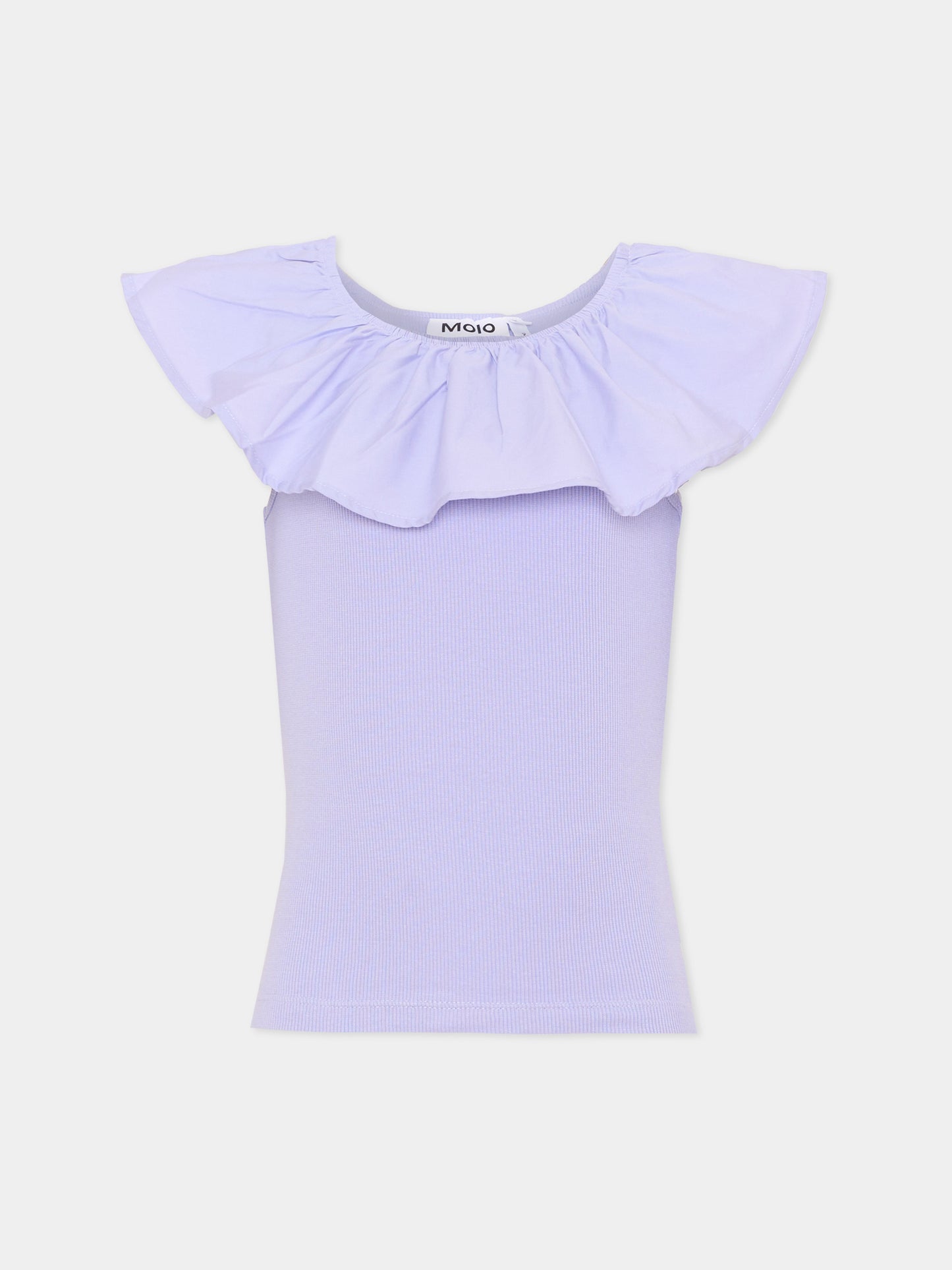 Top lilla Reca per bambina con volant,Molo,2S26A204 5622