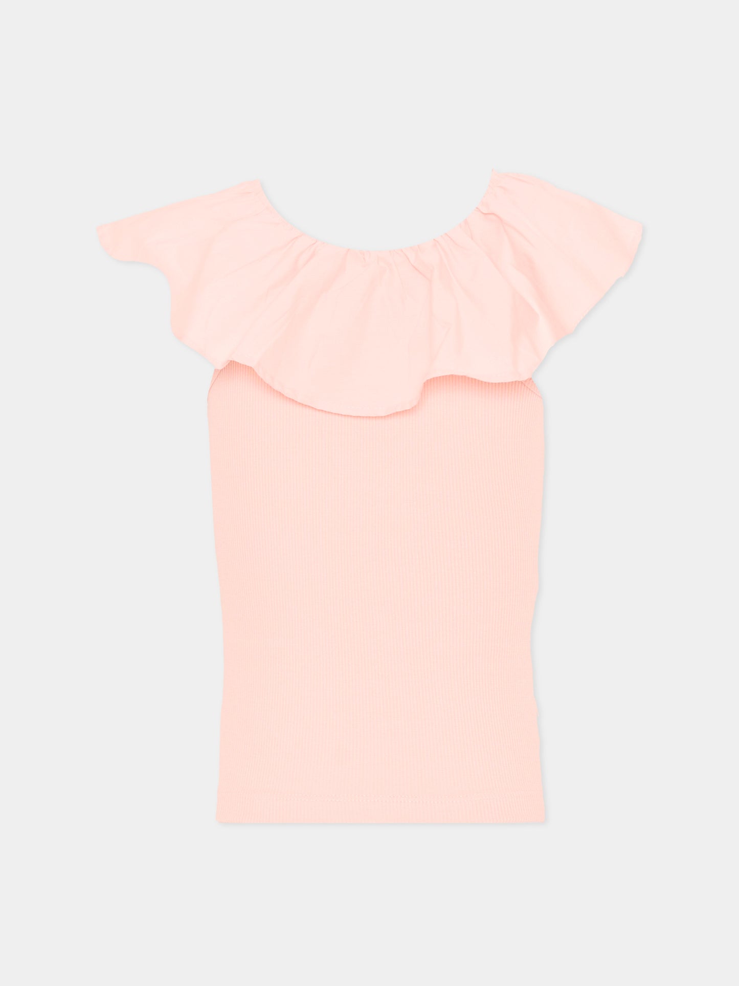 Top rosa Reca per bambina con volant,Molo,2S26A204 5650