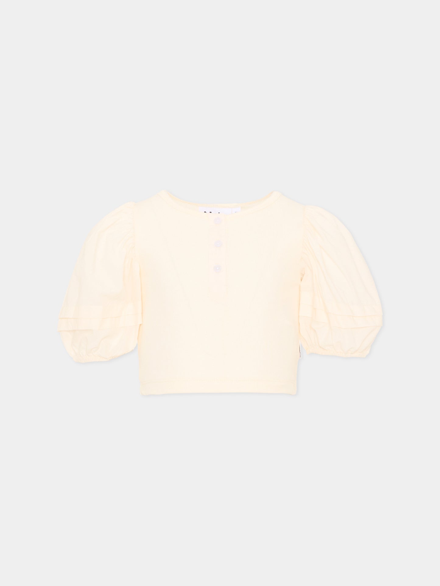 T-shirt avorio a maniche corte per bambina,Molo,2S26A220 2444