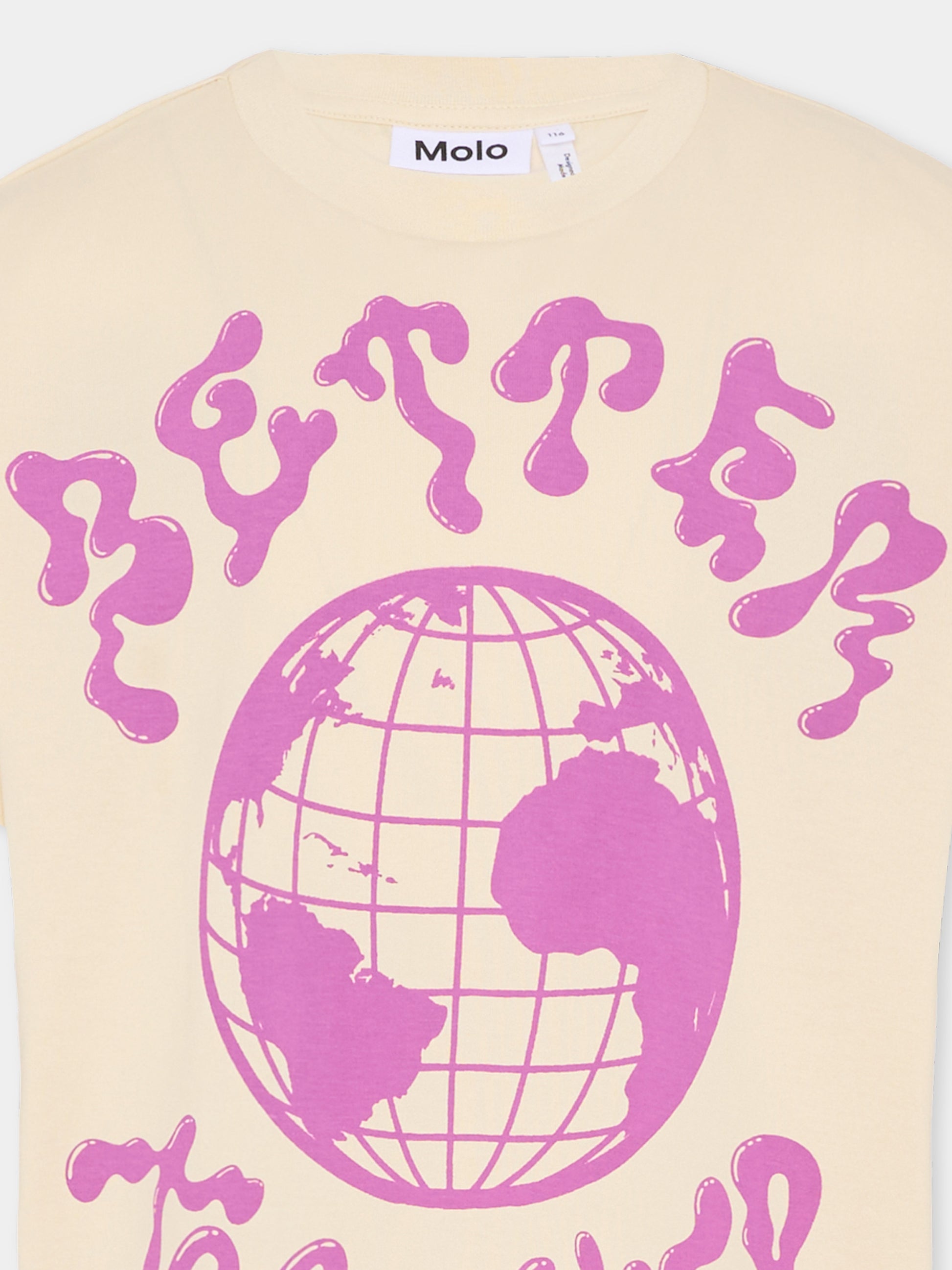 T-shirt Riley beige per bambina con terra,Molo,2S26A225 8894