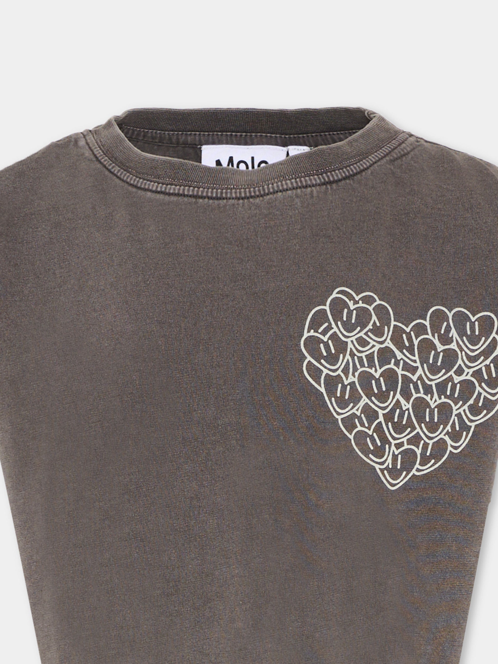 T-shirt nera Runi per bambina,Molo,2S26A230 5619