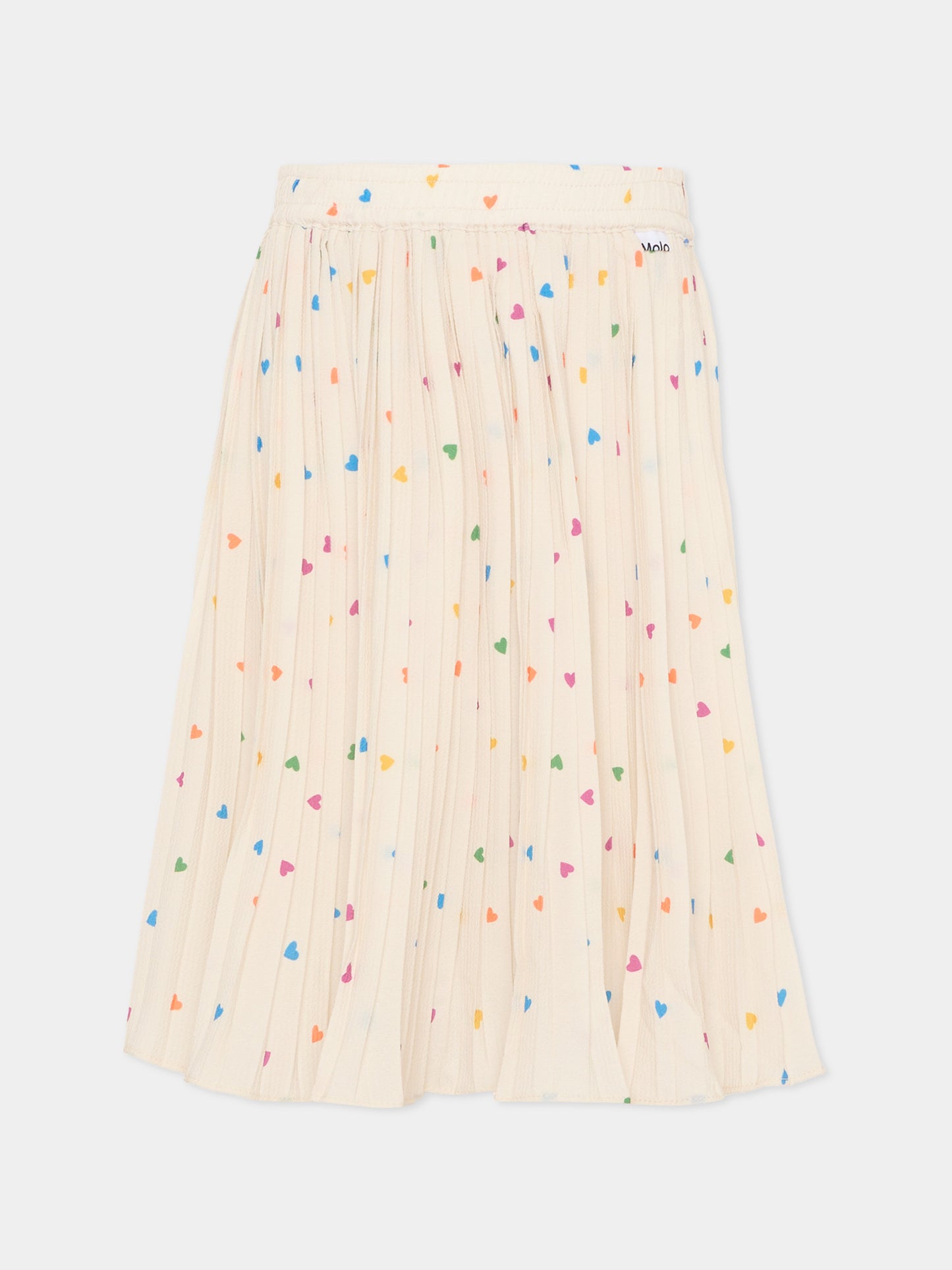 Gonna Bess avorio per bambina con cuori,Molo,2S26D108 9537