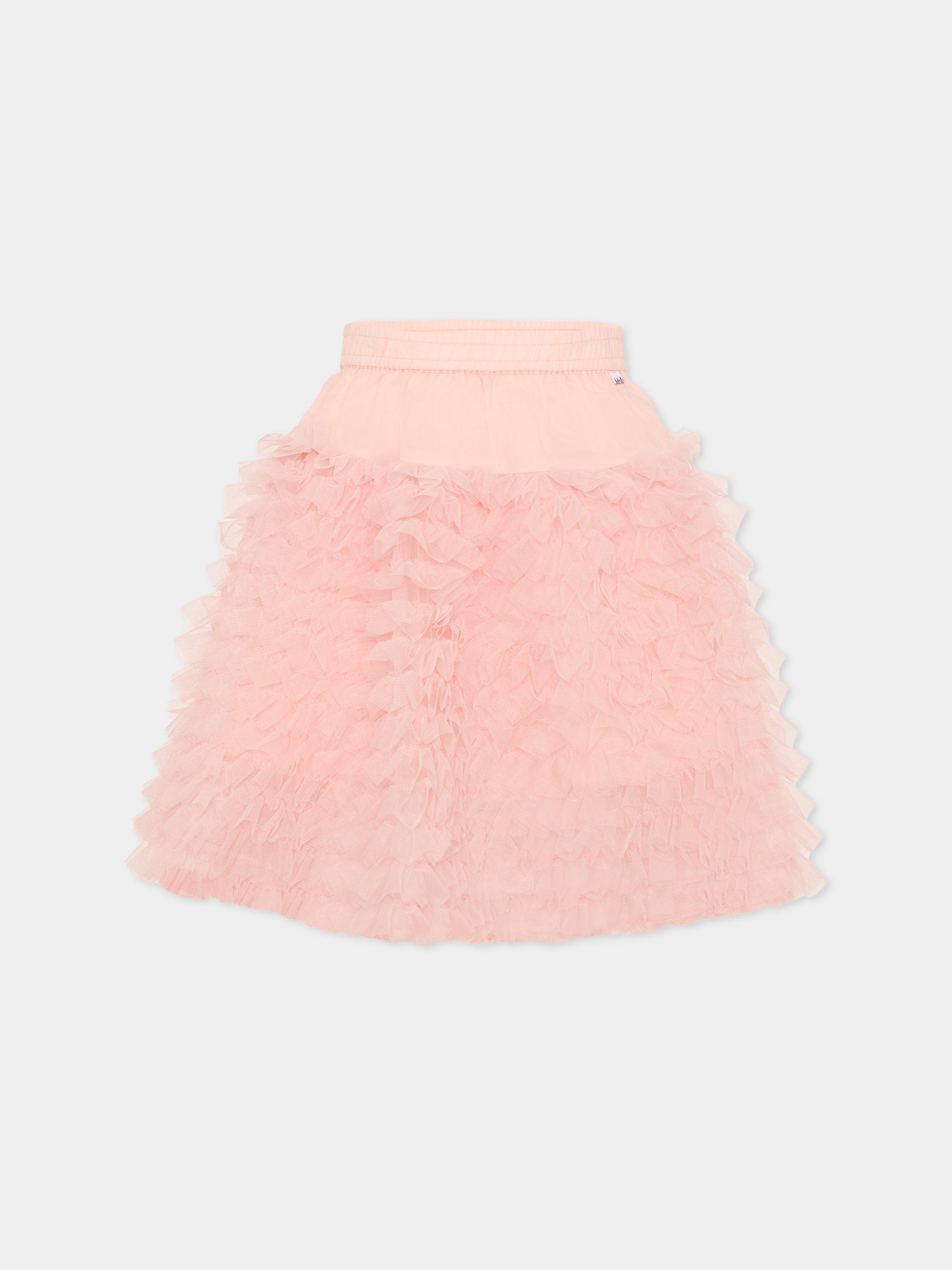 Gonna Blissus rosa per bambina con rouches,Molo,2S26D116 8058