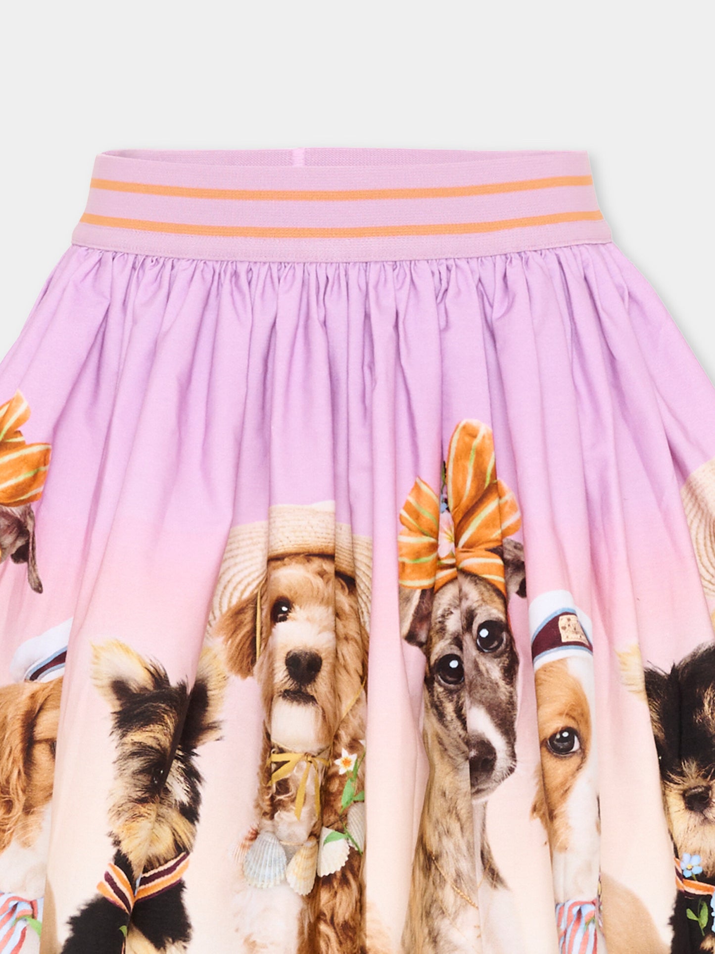 Gonna lilla Brenda per bambina con cani,Molo,2S26D127 5698