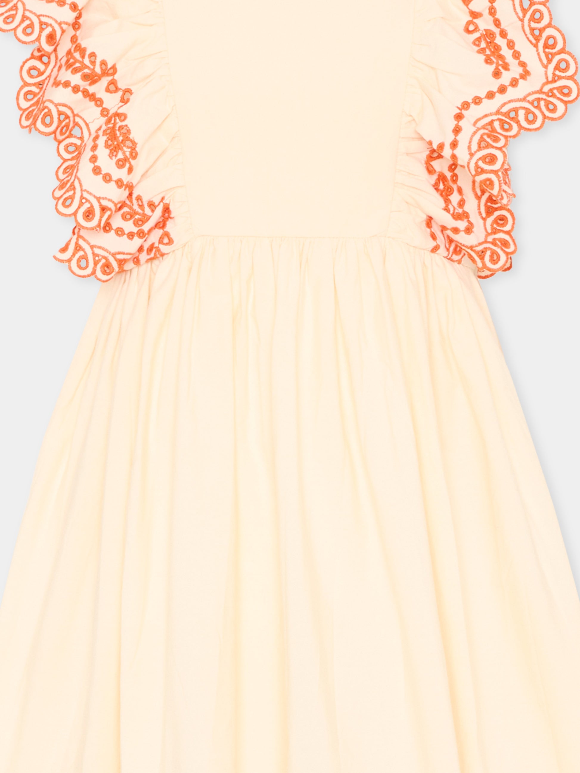 Vestito avorio Clementine per bambina ricamato,Molo,2S26E107 2444