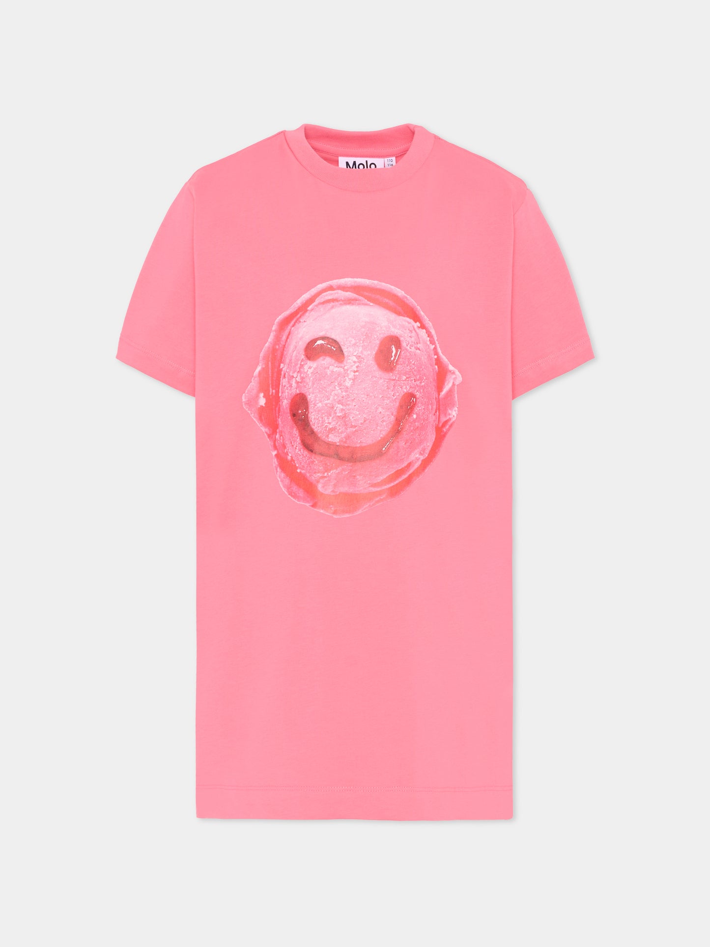 Vestito Clarabella rosa per bambina con smile,Molo,2S26E111 5203