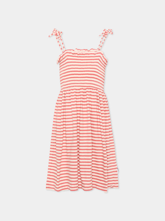 Vestito rosso Cheryl per bambina a righe,Molo,2S26E124 9583