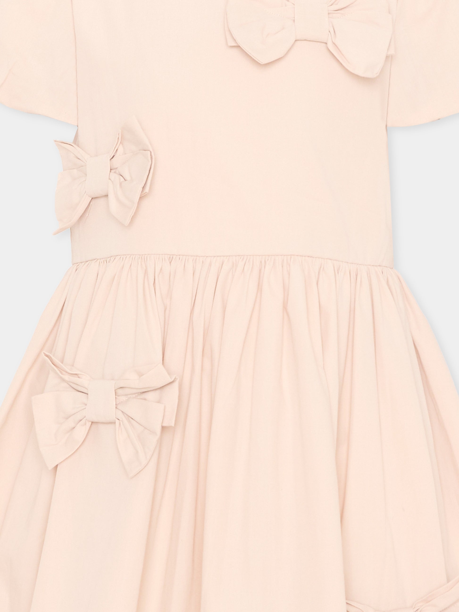 Abito rosa Cyan per bambina con fiocchi,Molo,2S26E134 5645