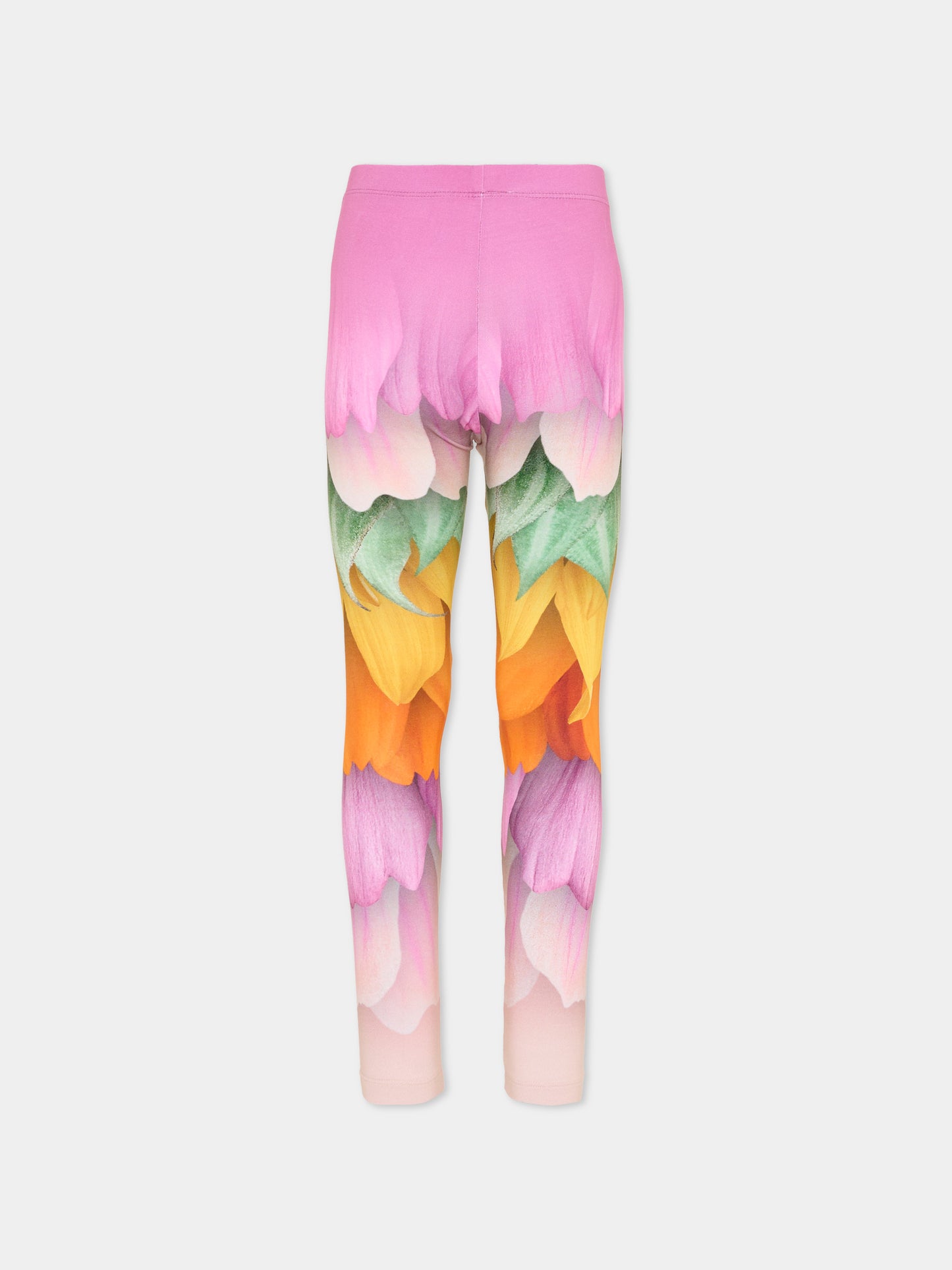 Leggings Niki multicolor per bambina con petali,Molo,2S26F202 9823