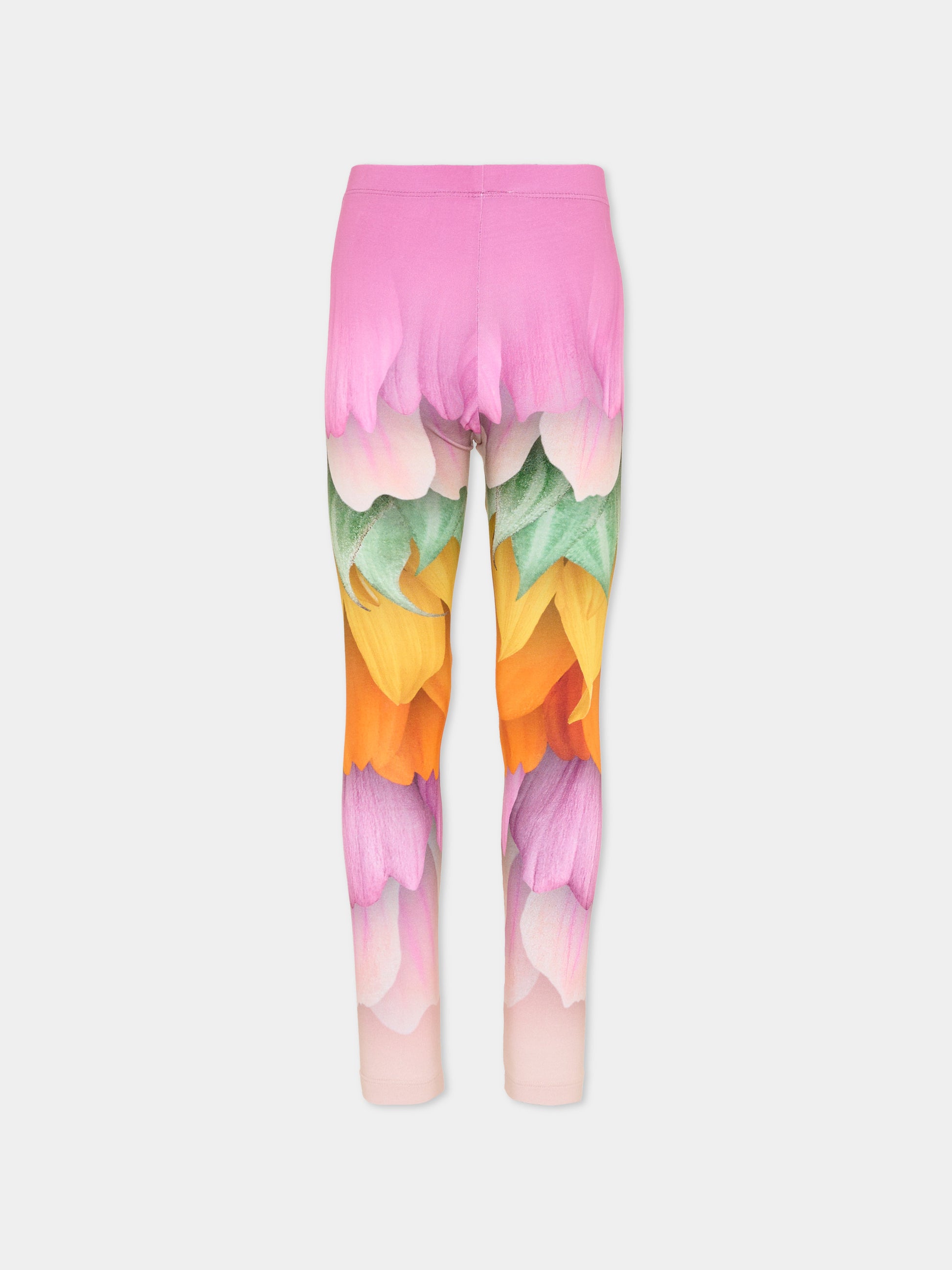 Leggings Niki multicolor per bambina con petali,Molo,2S26F202 9823