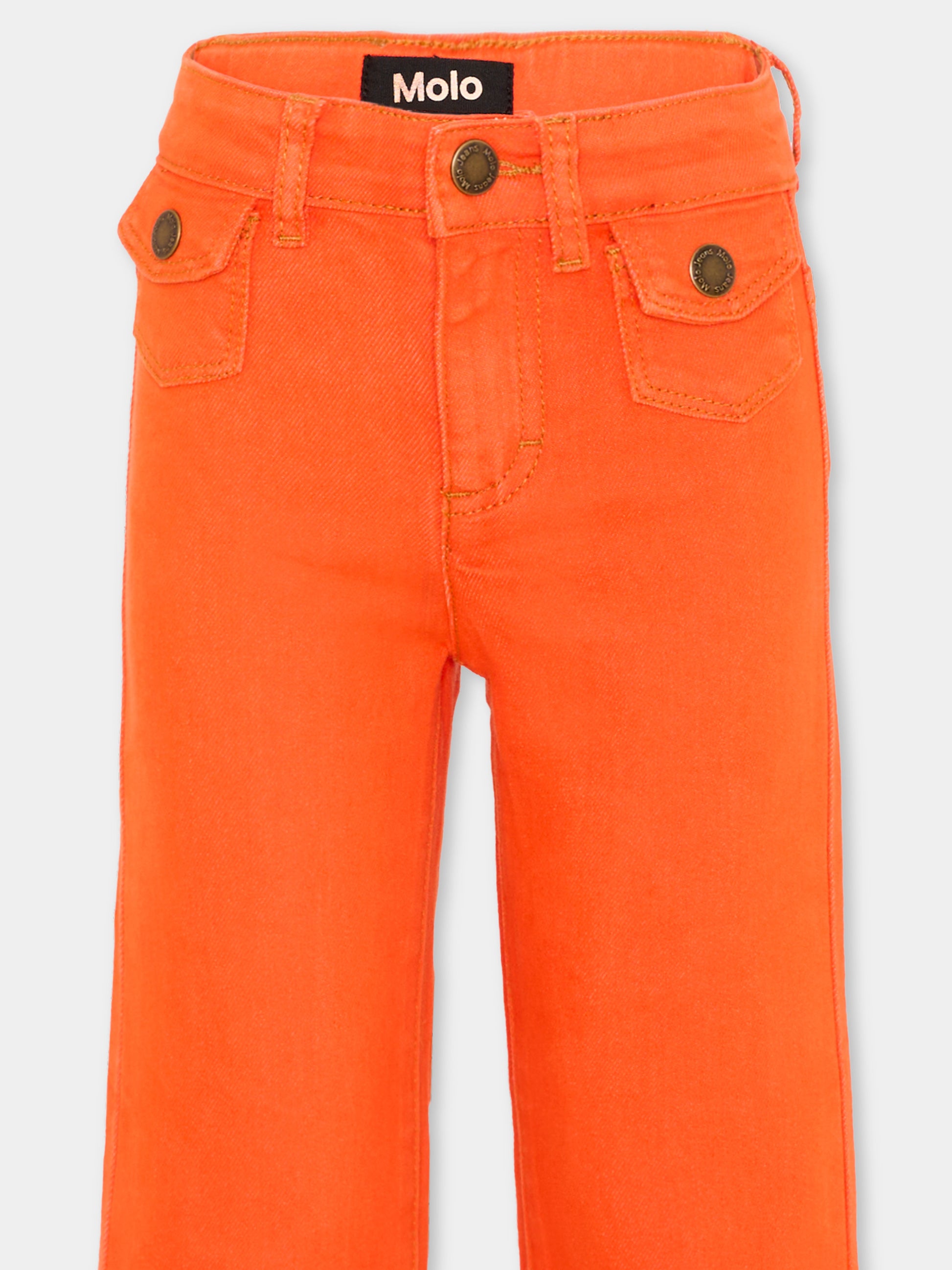 Jeans arancione Atla per bambina,Molo,2S26I114 5641