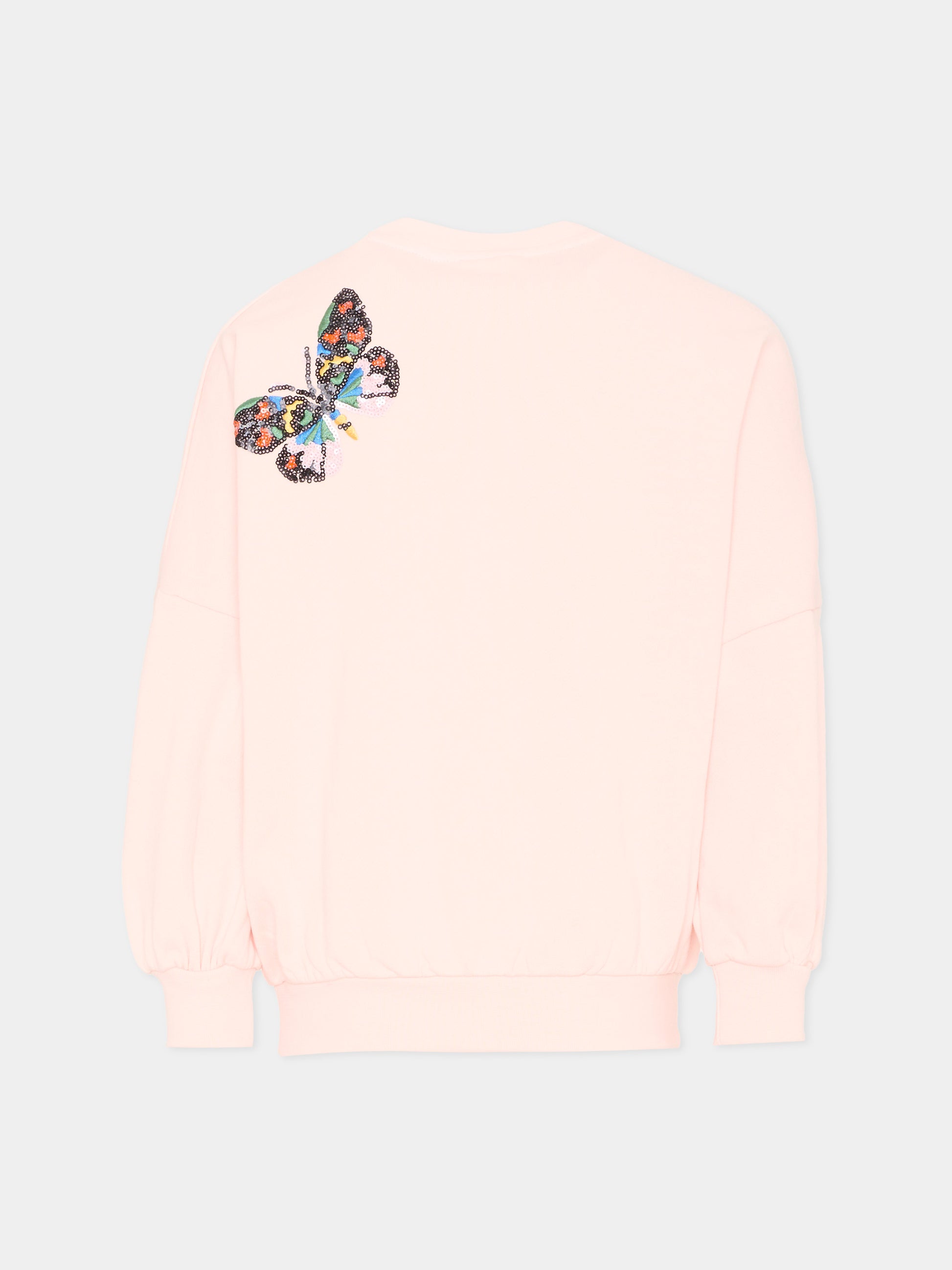Felpa rosa Marika con farfalle,Molo,2S26J207 5647