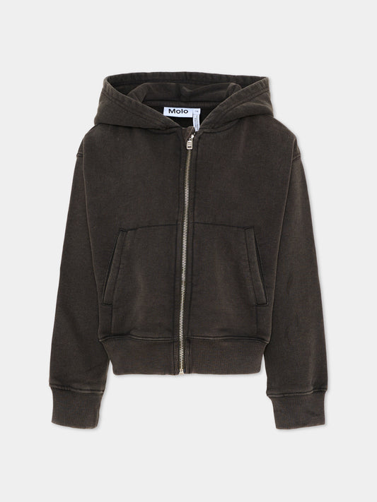 Felpa nera Martina per bambina,Molo,2S26J302 5619