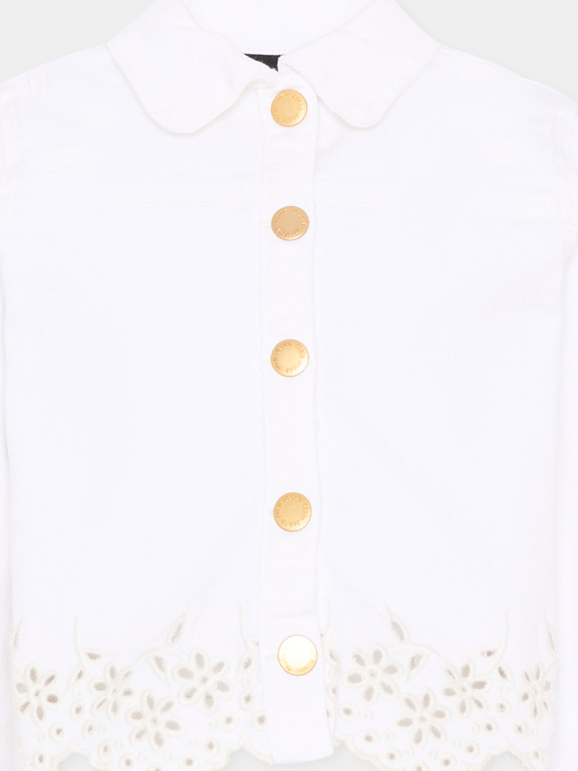 Giubbotto bianco Helene per bambina con ricami,Molo,5S26M310 5636