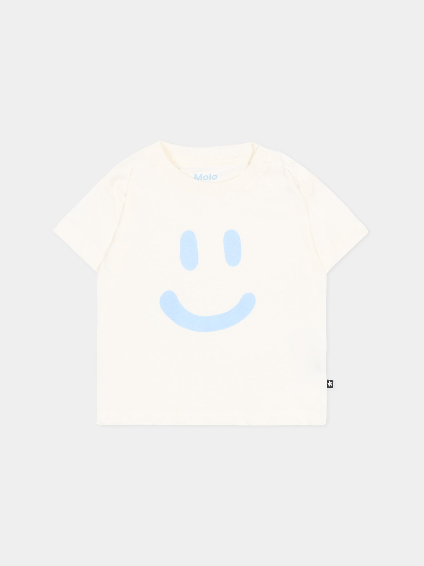 T-shirt avorio Enzo per neonati con smile,Molo,6S26A210 5632