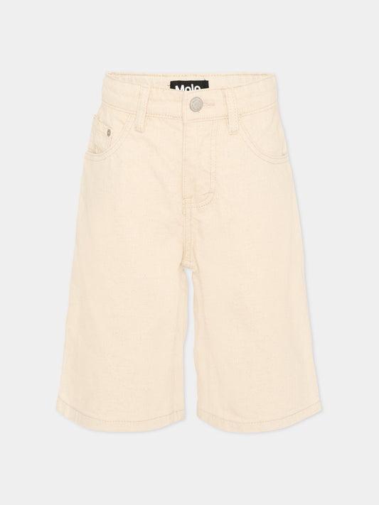 Shorts beige Alpha per bambini,Molo,6S26H301 8894