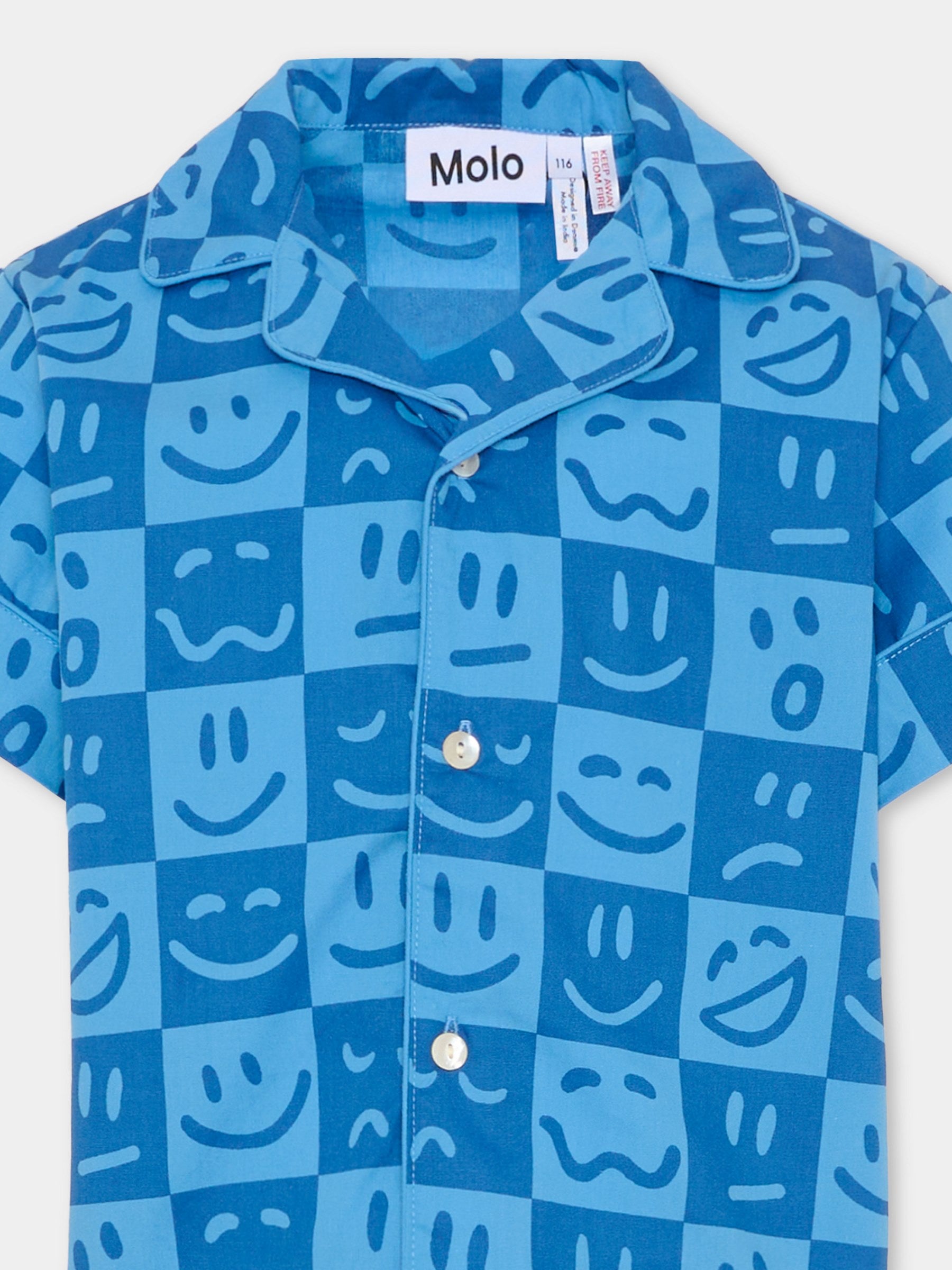 Pigiama Lexi blu per bambino con smile,Molo,6S26R503 9749