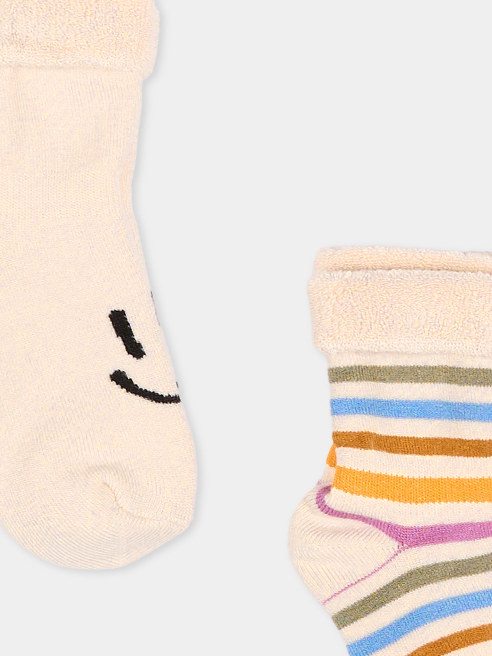 Set calzini beige per bambini con smile,Molo,7S26G105 9839
