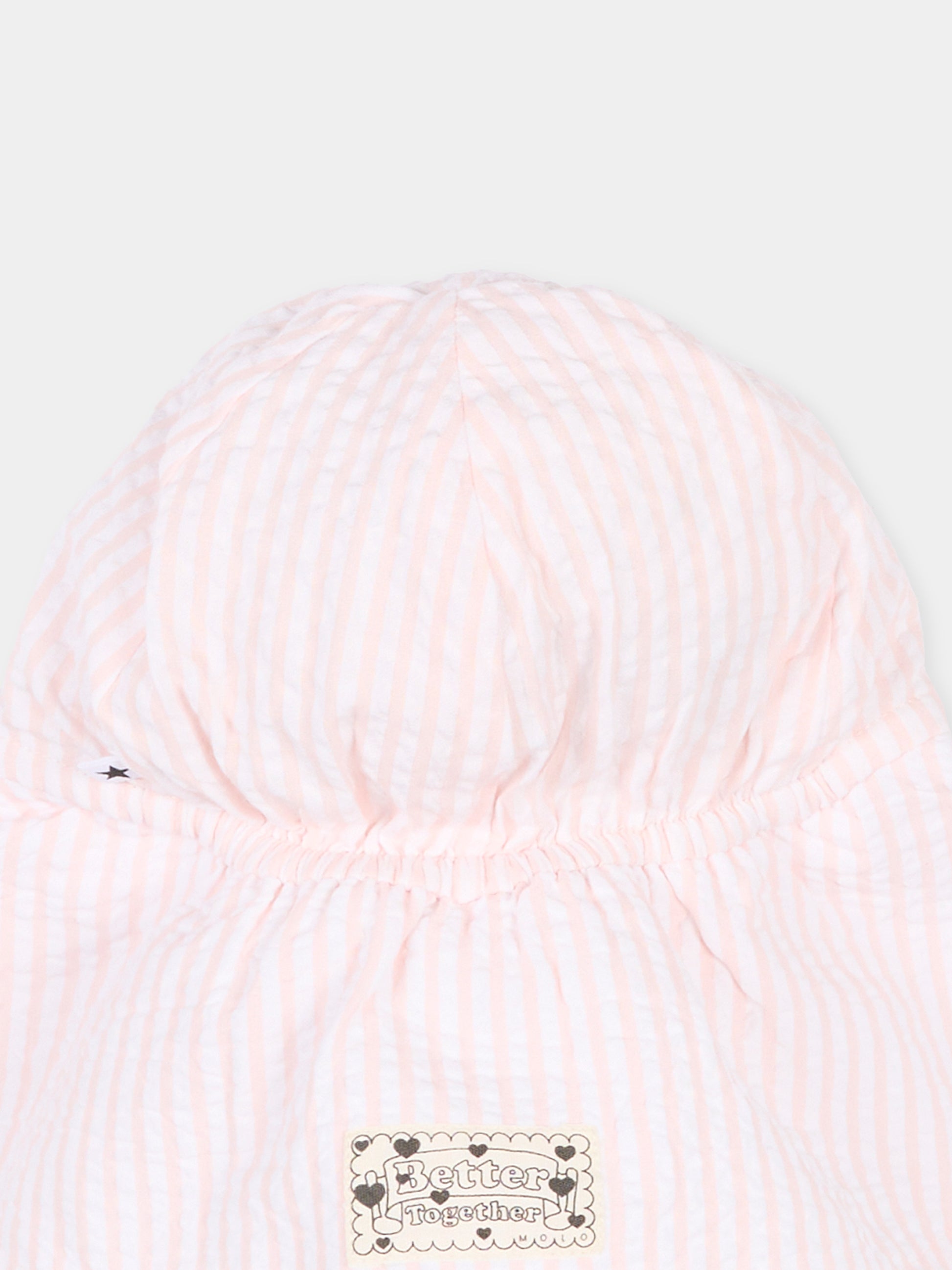 Cappello rosa Neo per neonata a righe,Molo,7S26T203 9573