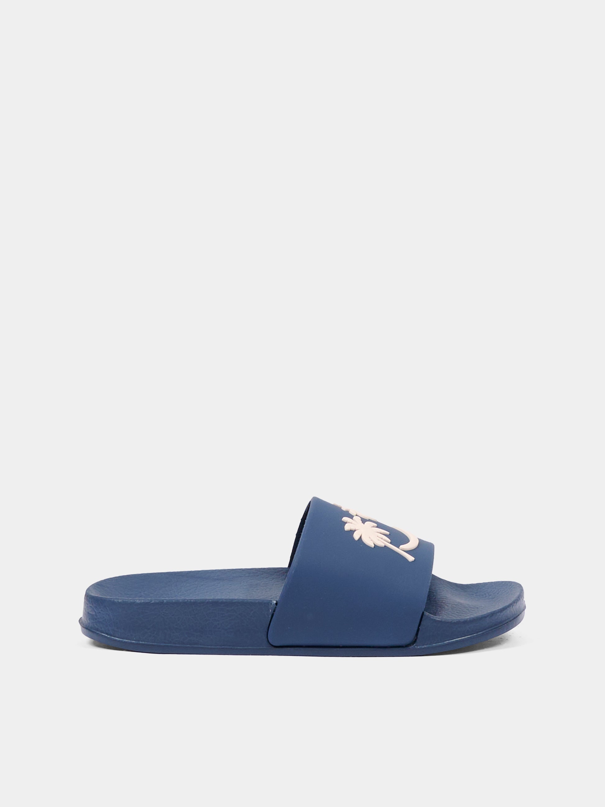 Ciabatte Zhappy blu per bambini con smile e palme,Molo,7S26U201 5618