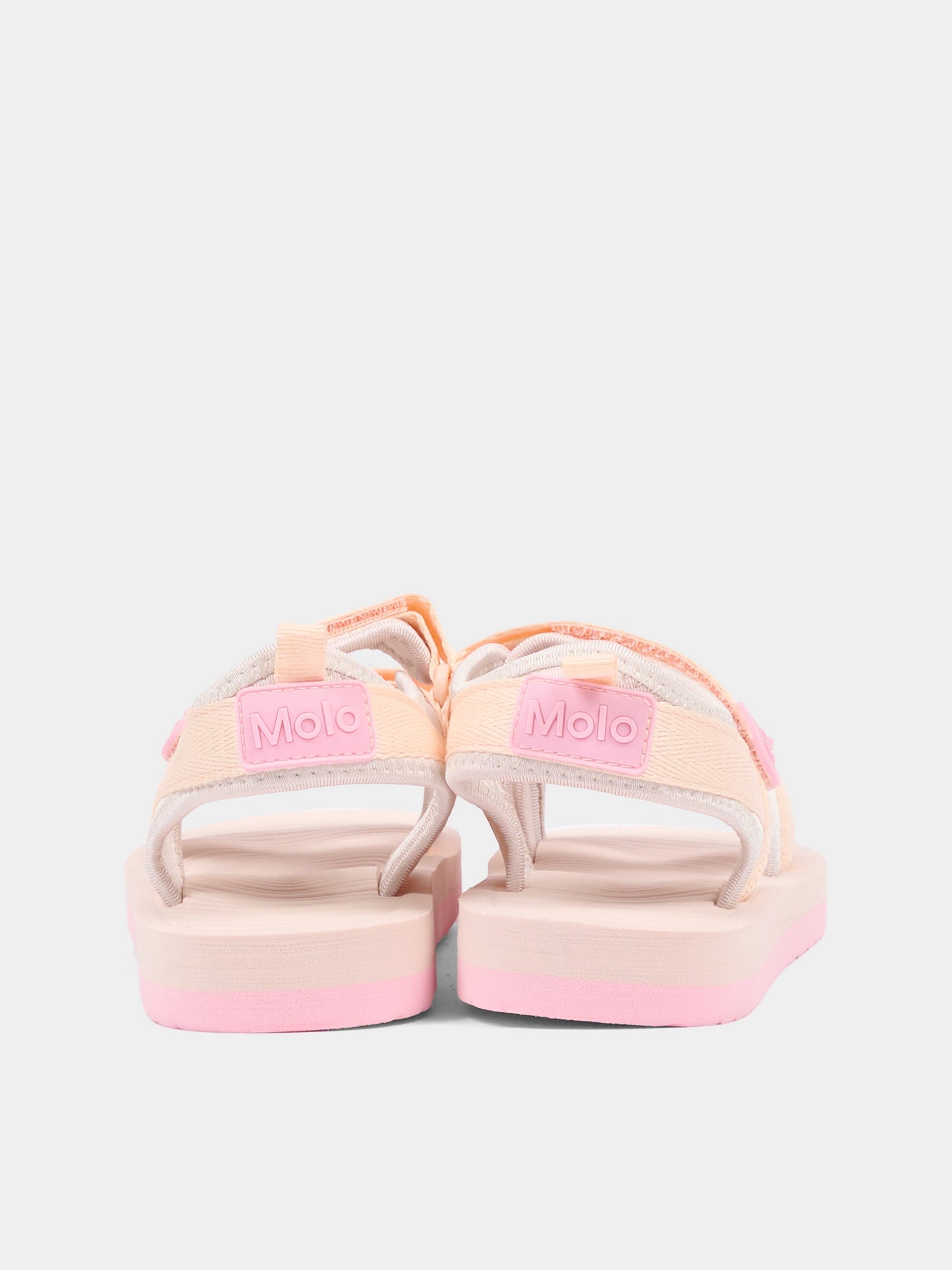 Sandali rosa per neonata e bambina con logo,Molo,7S26U301 5606