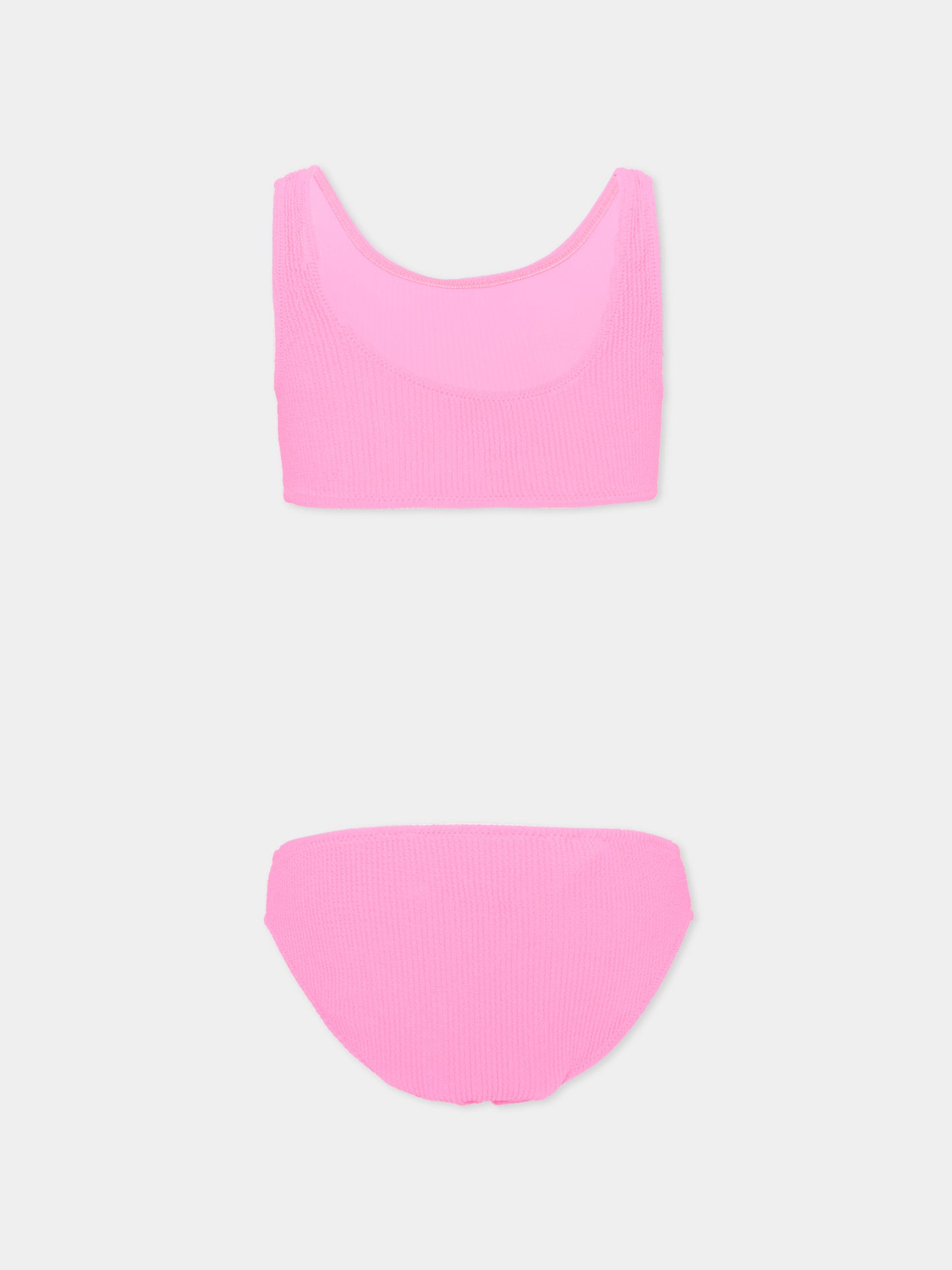 Bikini fucsia Nola Crepe per bambina