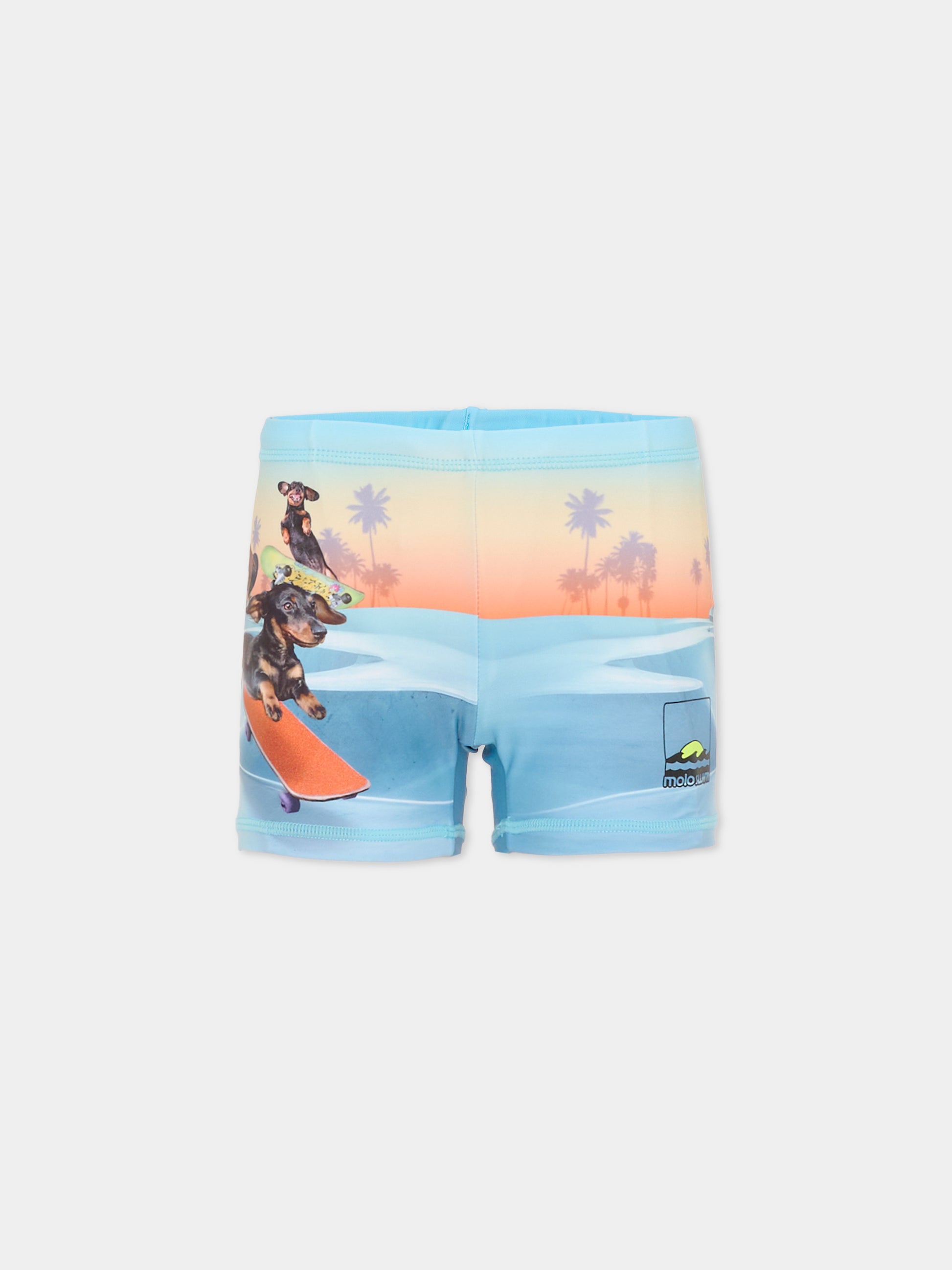 Boxer mare Norton Placed multicolor per bambino con stampa cani,Molo,8S26P310 5195