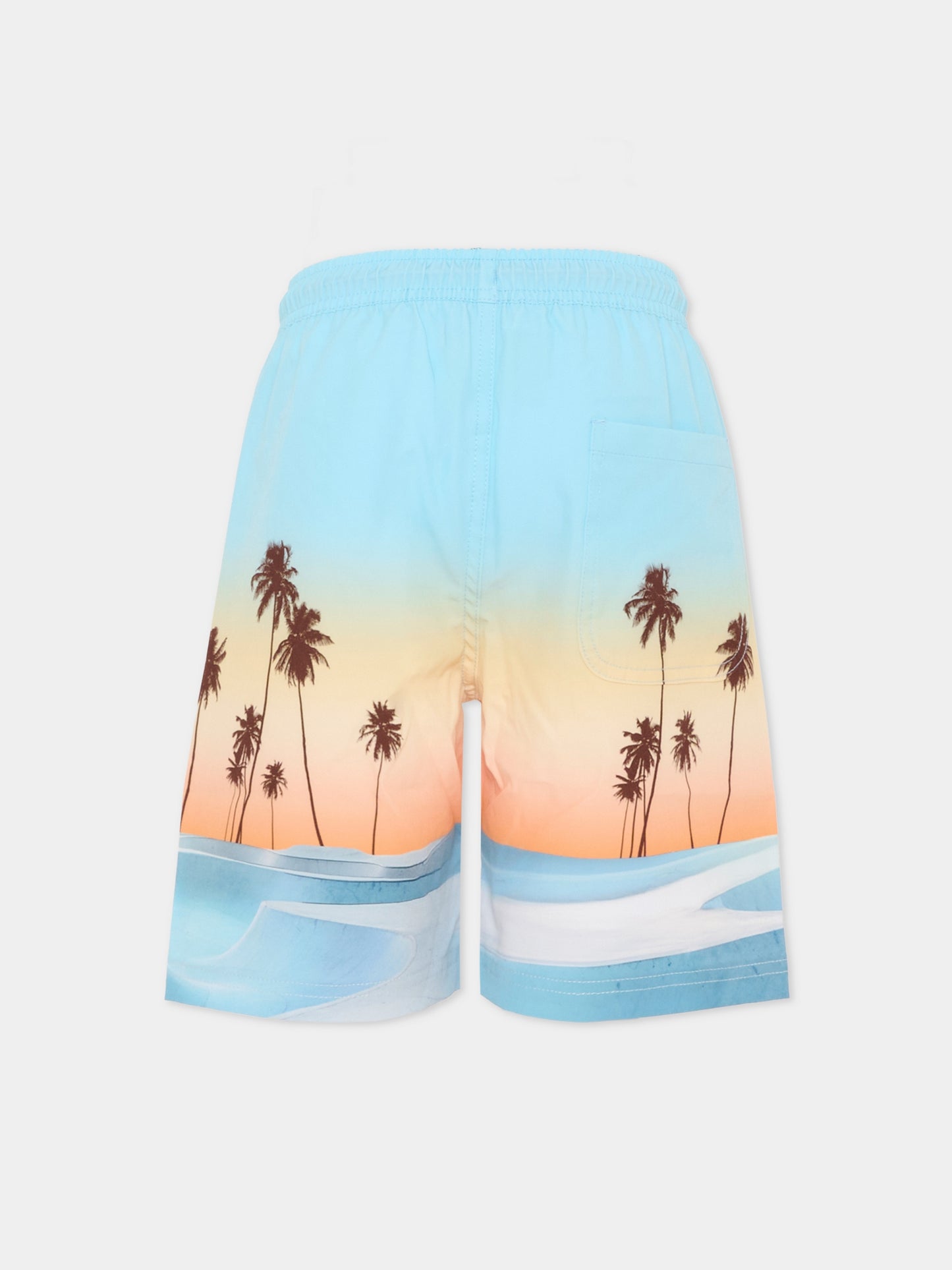 Boxer mare Nilson multicolor per bambino con stampa palme,Molo,8S26P404 5197