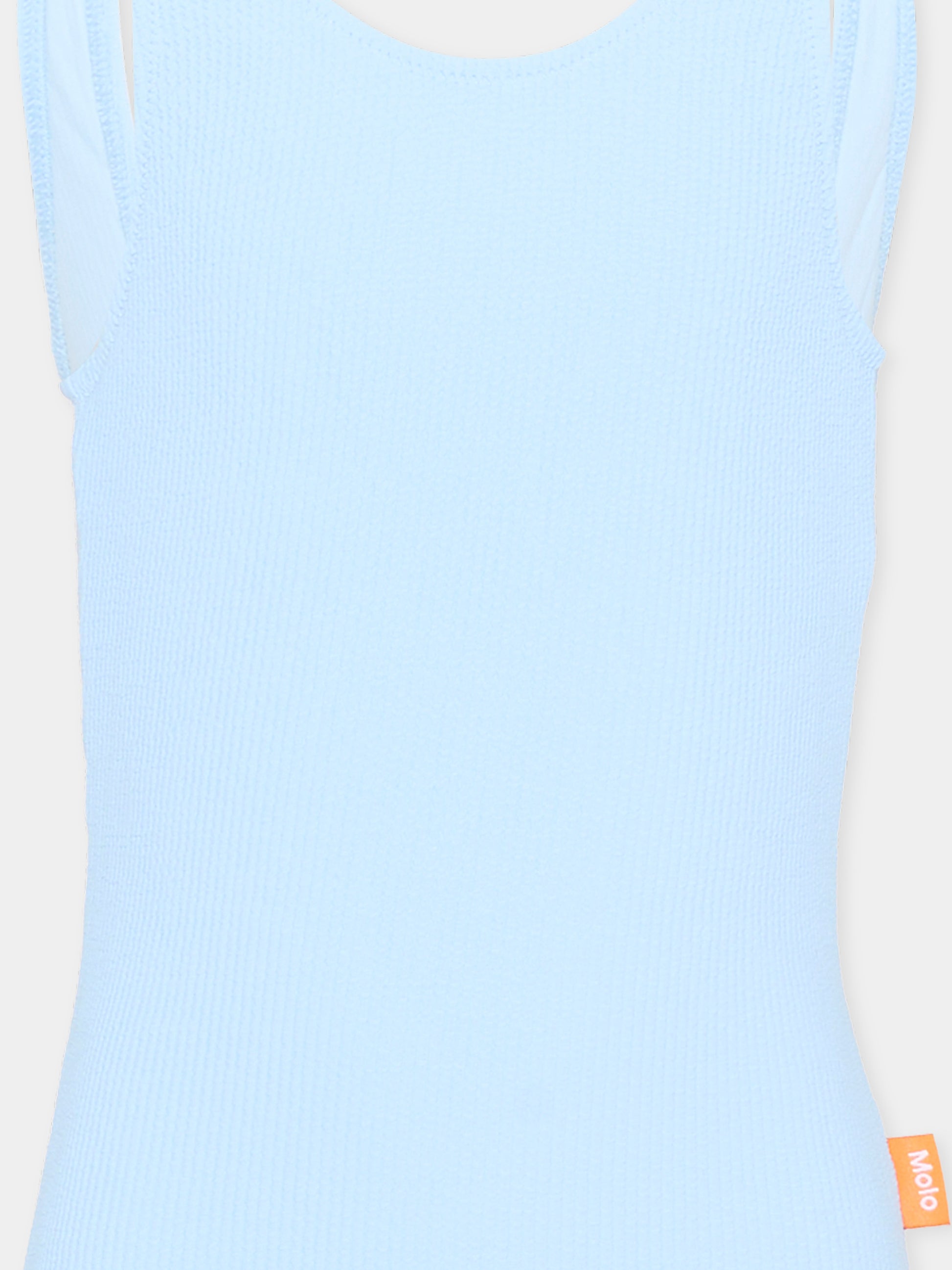 Costume intero celeste Nika Crepe per bambina,Molo,8S26P510 5637