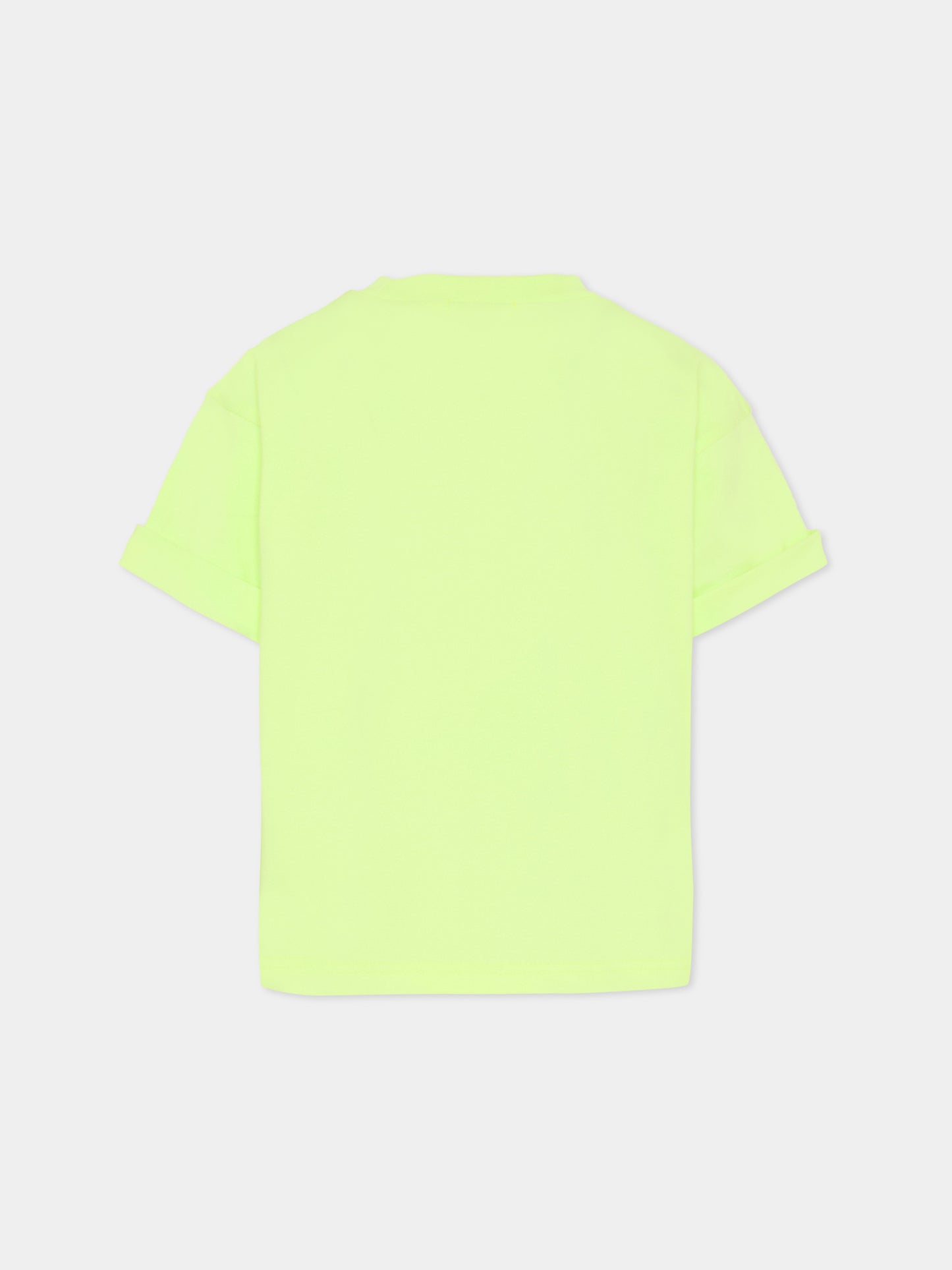 T-shirt verde per bambino con scimmia,Billieblush,U21697 552