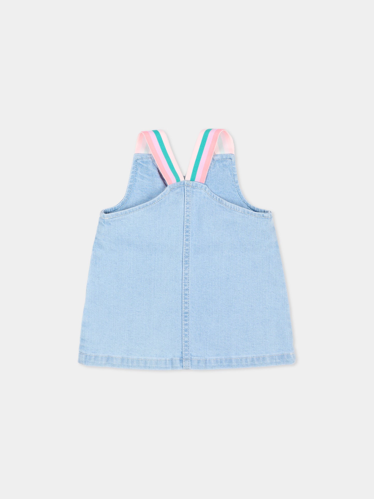 Salopette denim per neonata,Billieblush,U21790 Z04