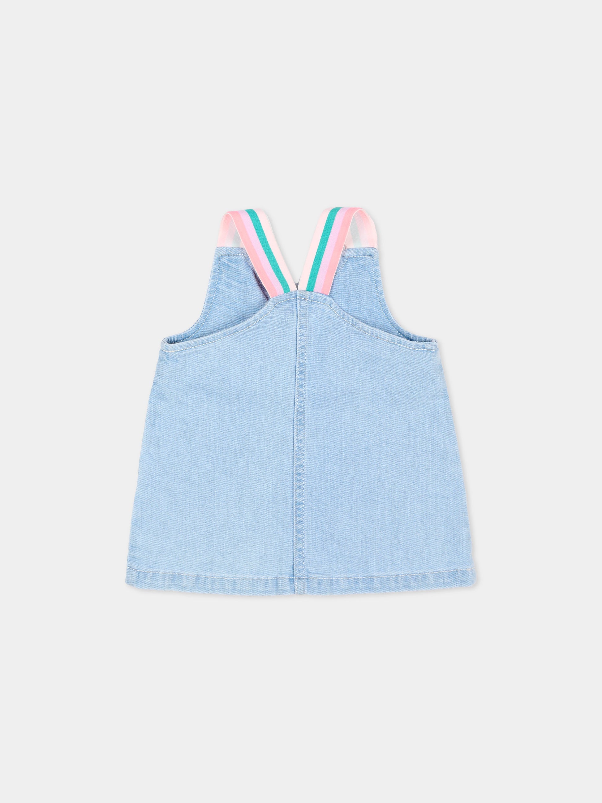 Salopette denim per neonata,Billieblush,U21790 Z04