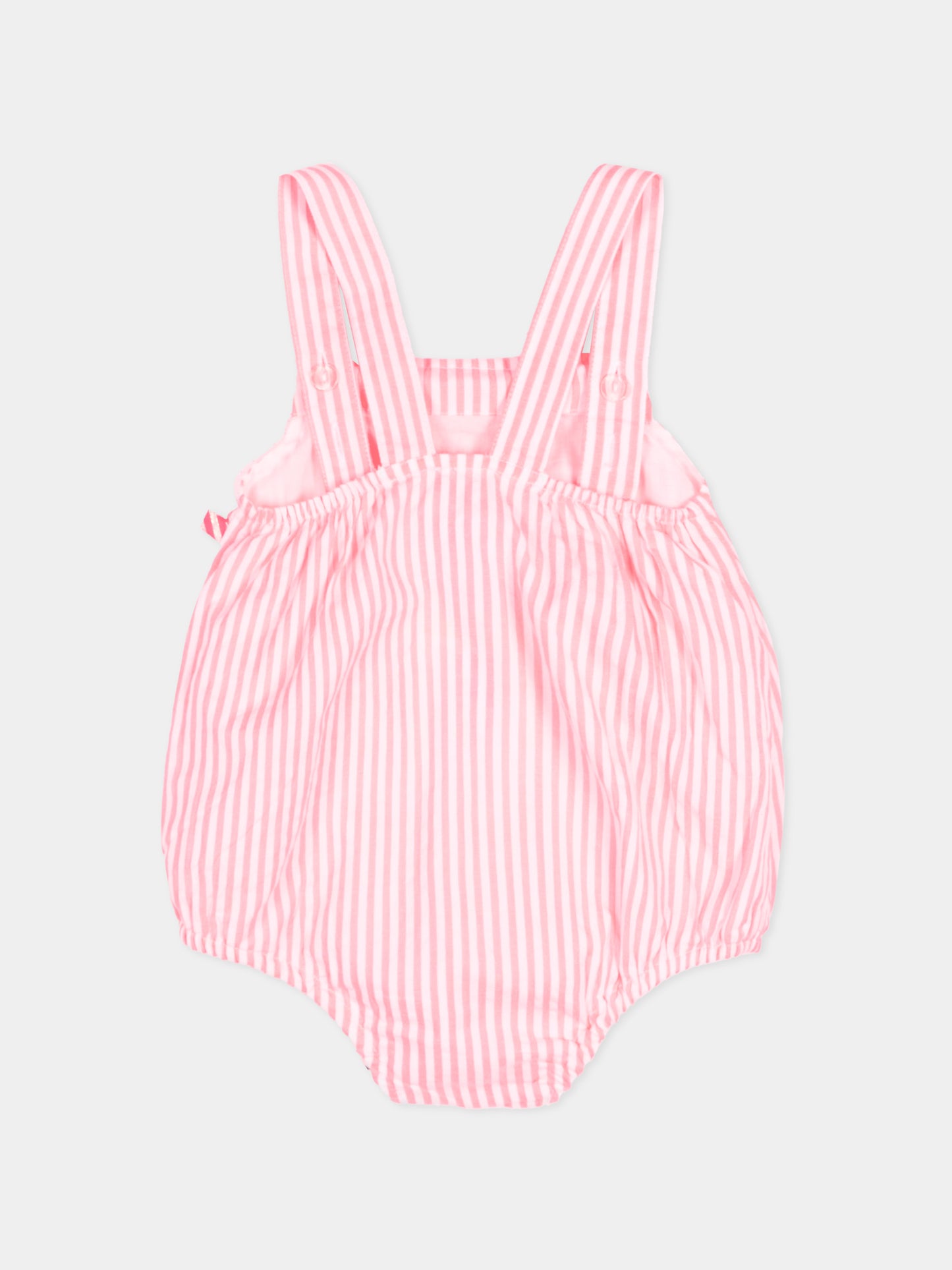 Pagliaccetto rosso a righe per neonata,Billieblush,U21797 S21