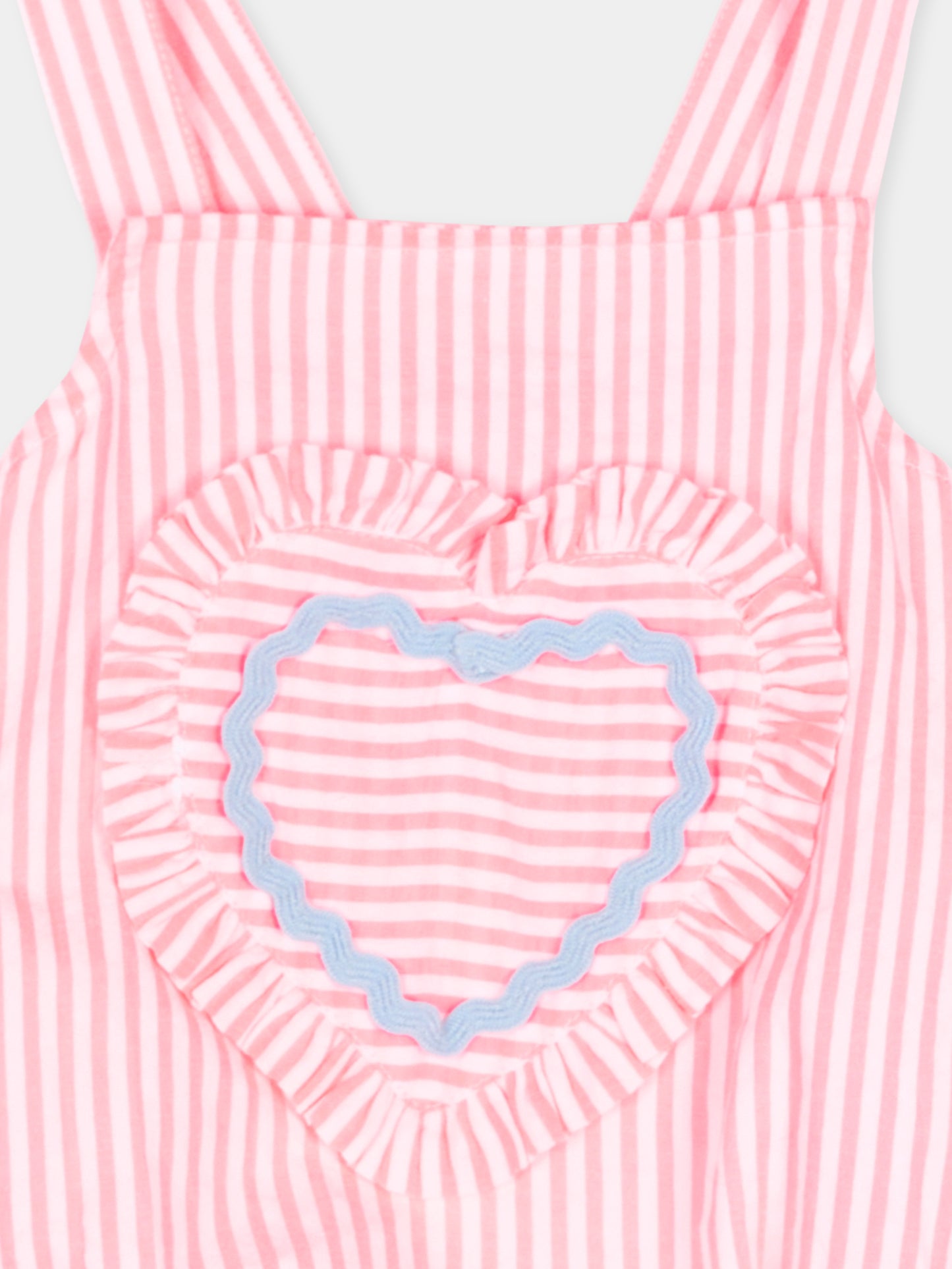 Pagliaccetto rosso a righe per neonata,Billieblush,U21797 S21